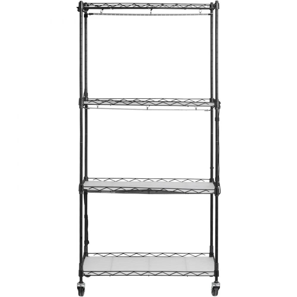 VEVOR Plant Stand with Grow Lights 4 Tiers 45W 49.8" Tall Plant Grow Shelf