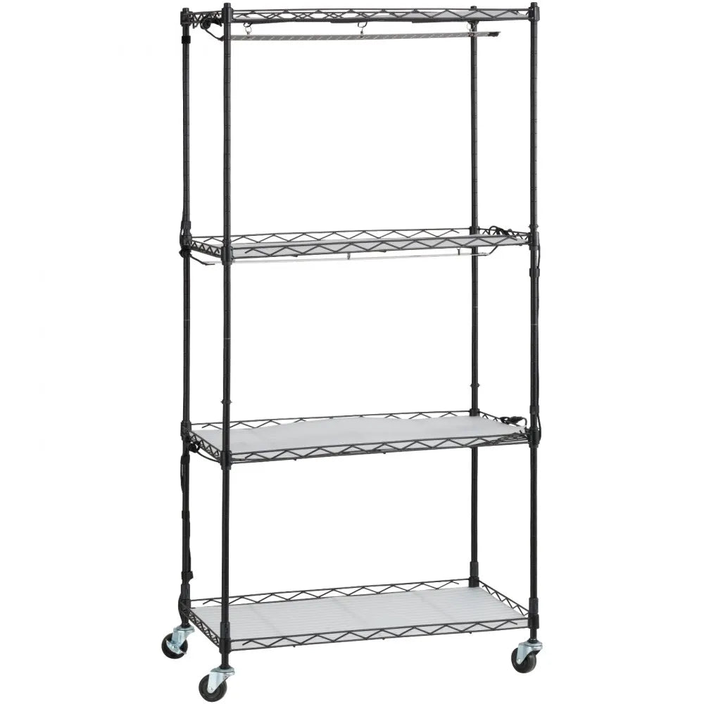 VEVOR Plant Stand with Grow Lights 4 Tiers 45W 49.8" Tall Plant Grow Shelf