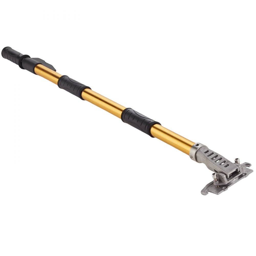 VEVOR Drywall Flat Box Handle, 40''-64'', Anodized Aluminum Flat Finishing Extension Handle, 5-Section Length Adjustable, Non-slip Grip and 360° Painting for Plasterboard, Wallboard, Sheetrock