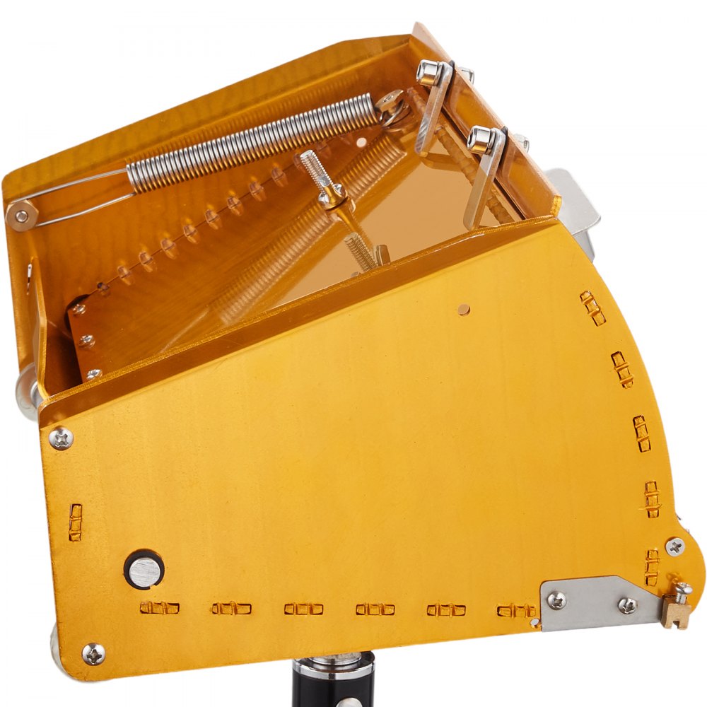 VEVOR Drywall Flat Box, 10-Inch Wide Quick Clean, Aluminum Finishing Mud Box for Plasterboard, Wallboard, Sheetrock, Bonus Mudguard, Extra 2 Stainless Steel Blades (10/12-Inch)