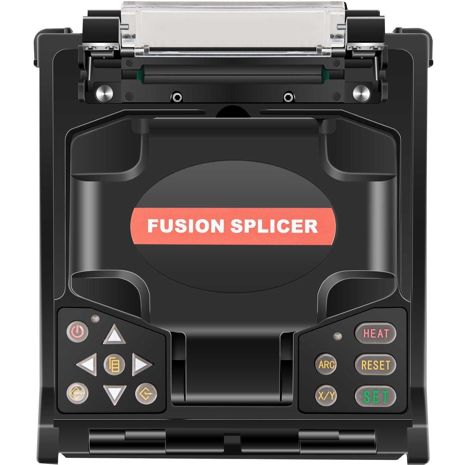VEVOR Fiber Fusion Splicer Automatic Focus A-80S FTTH Fiber Optic Fusion Splicer Kit 5 Inch Digital LCD Screen Fusion Splicer Machine Optical Fiber Cleaver Kit