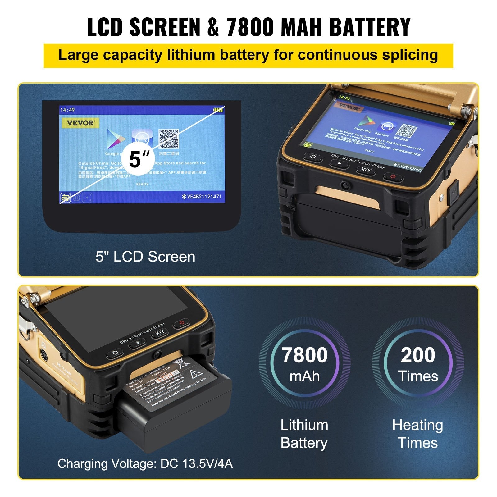 AI-8 Fiber Optic Splicing Machine Fiber Fusion Splicer Ribbon Automatic Kits