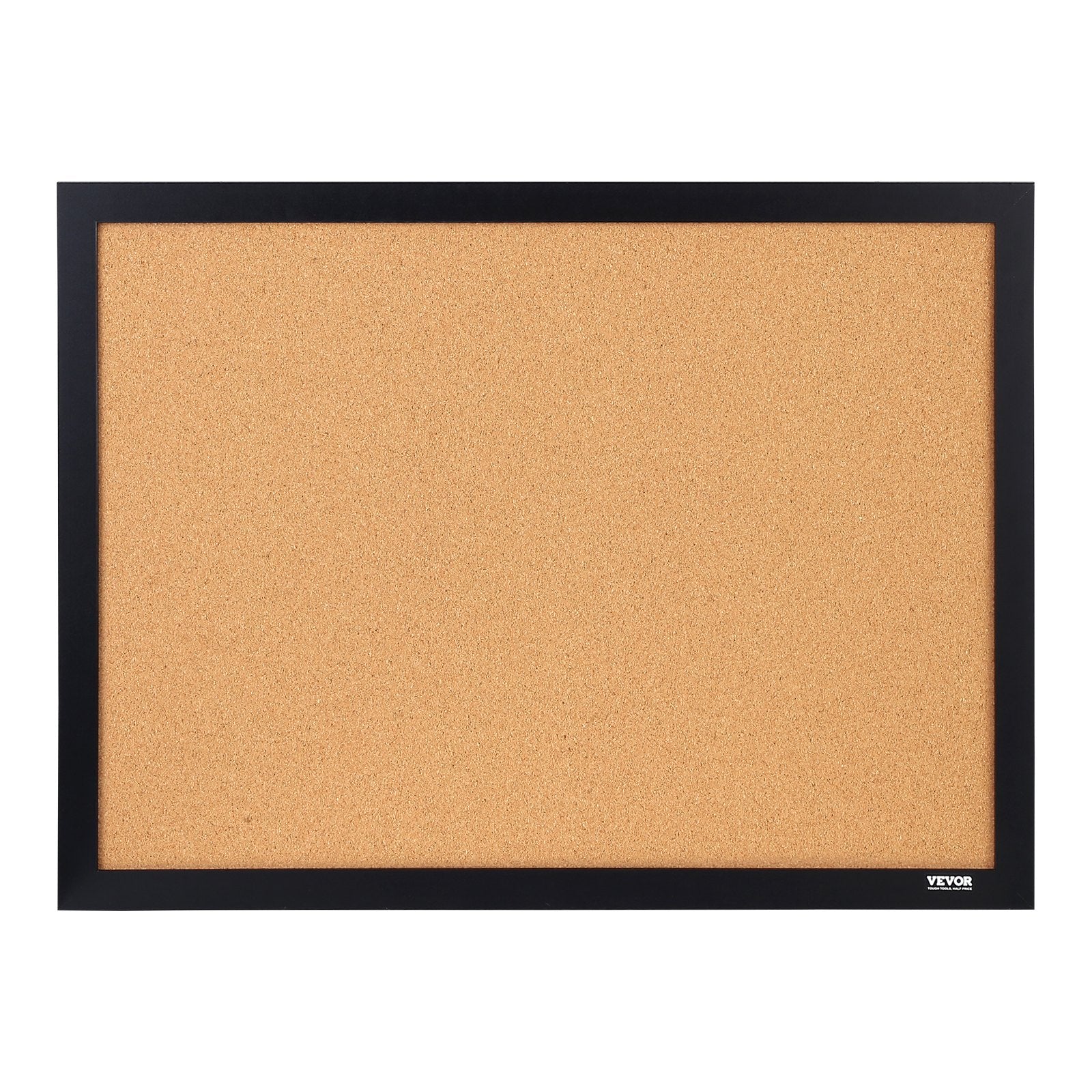VEVOR Cork Board, 24 x 18 inches, Double-sided Bulletin Board with MDF Sticker Frame, Vision Board Includes 10 Pushpins, for Display and Decoration in Office Home and School