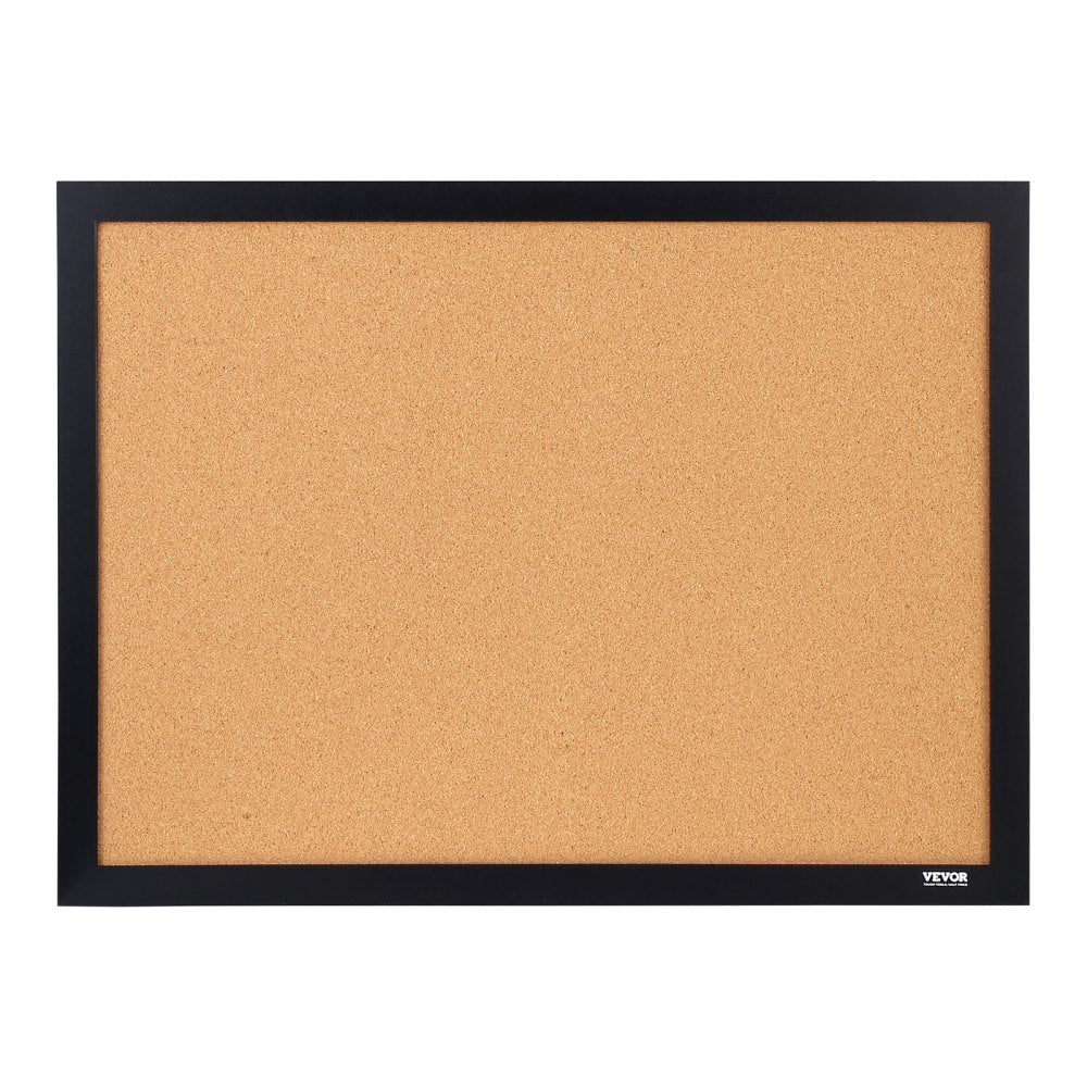 VEVOR Cork Board, 36x24 inches Bulletin Board with MDF Sticker Frame, Vision Board Includes 10 Pushpins, for Display and Decoration in Office Home and School