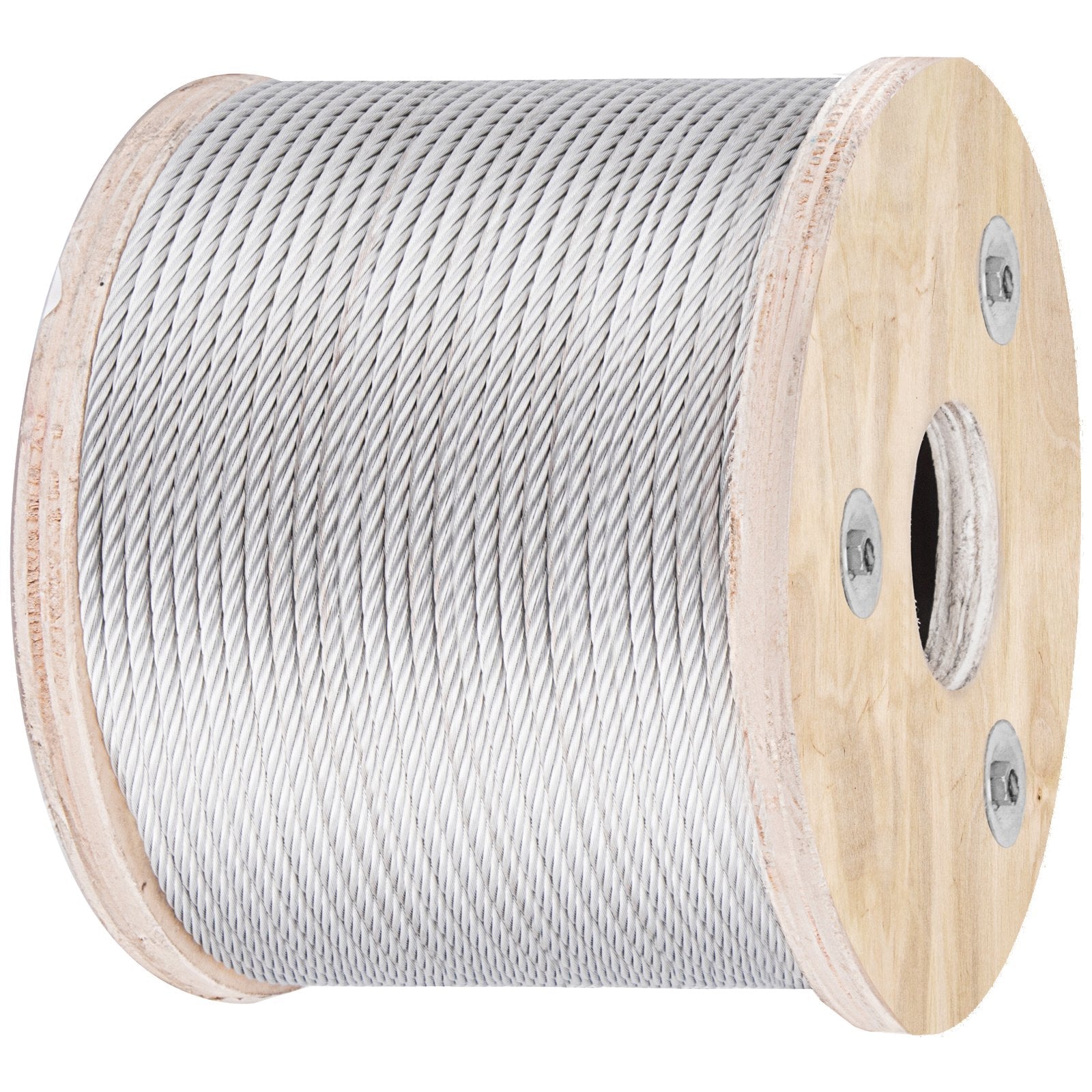 VEVOR 304 Stainless Steel Cable Railing 3/16" x 250ft, Wire Rope 304 Marine Grade, Braided Aircraft Cable 7x19 Strands Construction for Deck,Rail,Balusters,Stair,Handrail,Porch,Fence