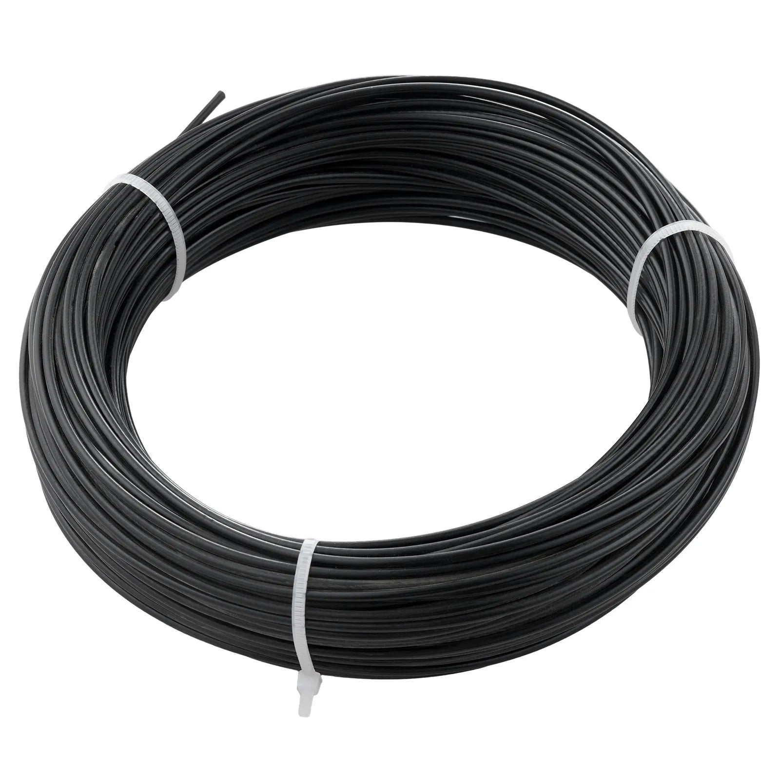 VEVOR Vinyl Coated Wire Rope Kit, 3/32 Cable Through 1/16 Diameter Stainless Steel, 7x7 Strands Construction with 189 Accessories for String Lights, Clothesline, Vine, 164 ft Black