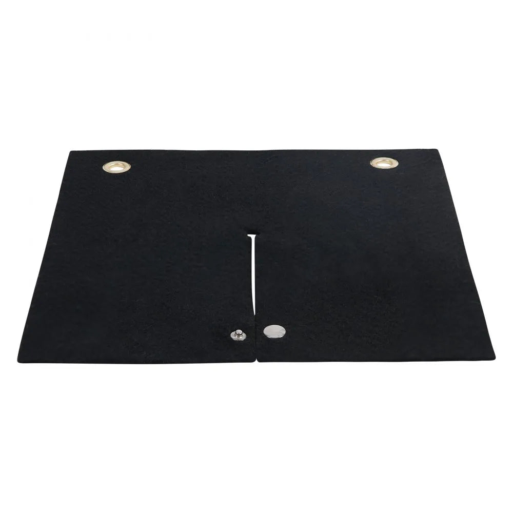 VEVOR Welding Blanket, 12" x 12" Carbon Fiber Heat Shield Welding Mat, Up To 1800°F Heat Resistant, Flame Protector Pad Plumbing Hole Propane Torch, Soldering Pad with Metal Grommets for Copper Pipe