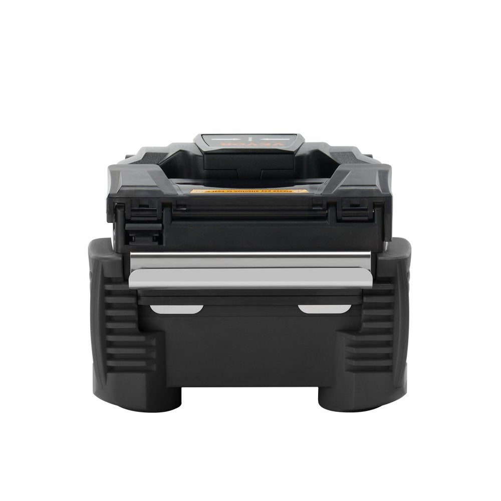 VEVOR Fiber Fusion Splicer 6 Motors, Core Alignment Fiber Optic Fusion Splicer with 4" Digital LCD Screen, Image Storage, 3 in 1 Auto Focus Optical Fiber Holder Cleaver Kit 5-6s Splicing 9-25s Heating