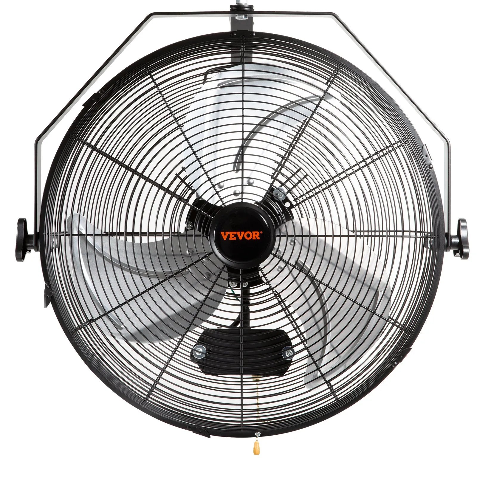 VEVOR Wall Mount Fan, 2 PCS 20 inch Oscillating, 3-speed High Velocity Max. 4000 CFM Industrial Wall Fan for Indoor, Commercial, Residential, Warehouse, Greenhouse, Workshop, Basement, Garage,Black