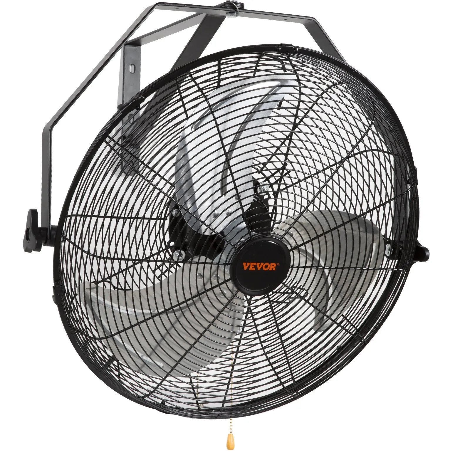 VEVOR Wall Mount Fan, 2 PCS 20 inch Oscillating, 3-speed High Velocity Max. 4000 CFM Industrial Wall Fan for Indoor, Commercial, Residential, Warehouse, Greenhouse, Workshop, Basement, Garage,Black