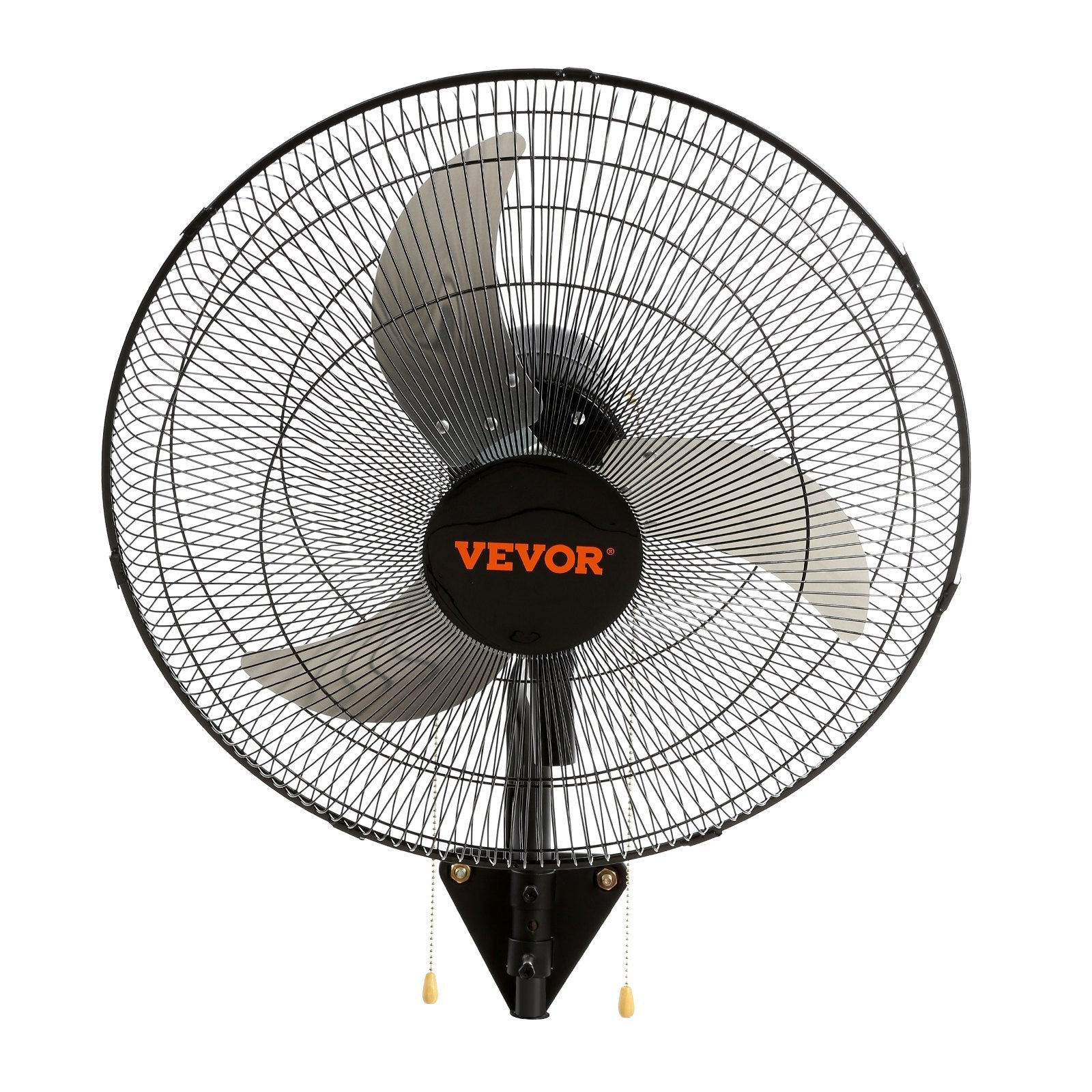 VEVOR Wall Mount Fan, 2 PCS 18 inch Oscillating, 3-speed High Velocity Max. 4000 CFM Industrial Wall Fan for Indoor, Commercial, Residential, Warehouse, Greenhouse, Workshop, Basement, Garage,Black