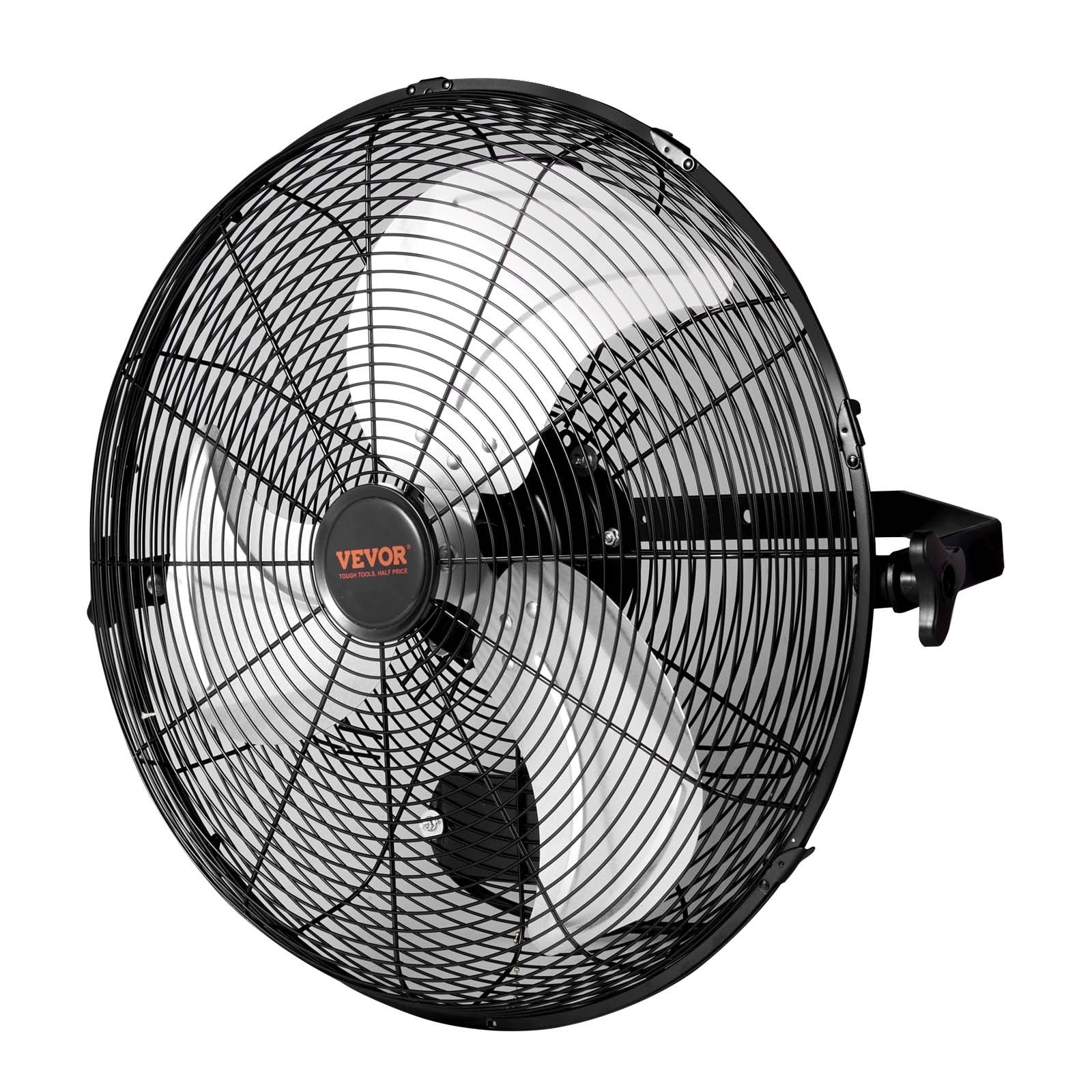 VEVOR Wall Mount Fan, 2 PCS 18 inch Manual 360-Degree Tilt Adjustment, 3-speed High Velocity Max. 4000 CFM Industrial Wall Fan for Indoor, Commercial, Warehouse, Workshop, Basement, Garage