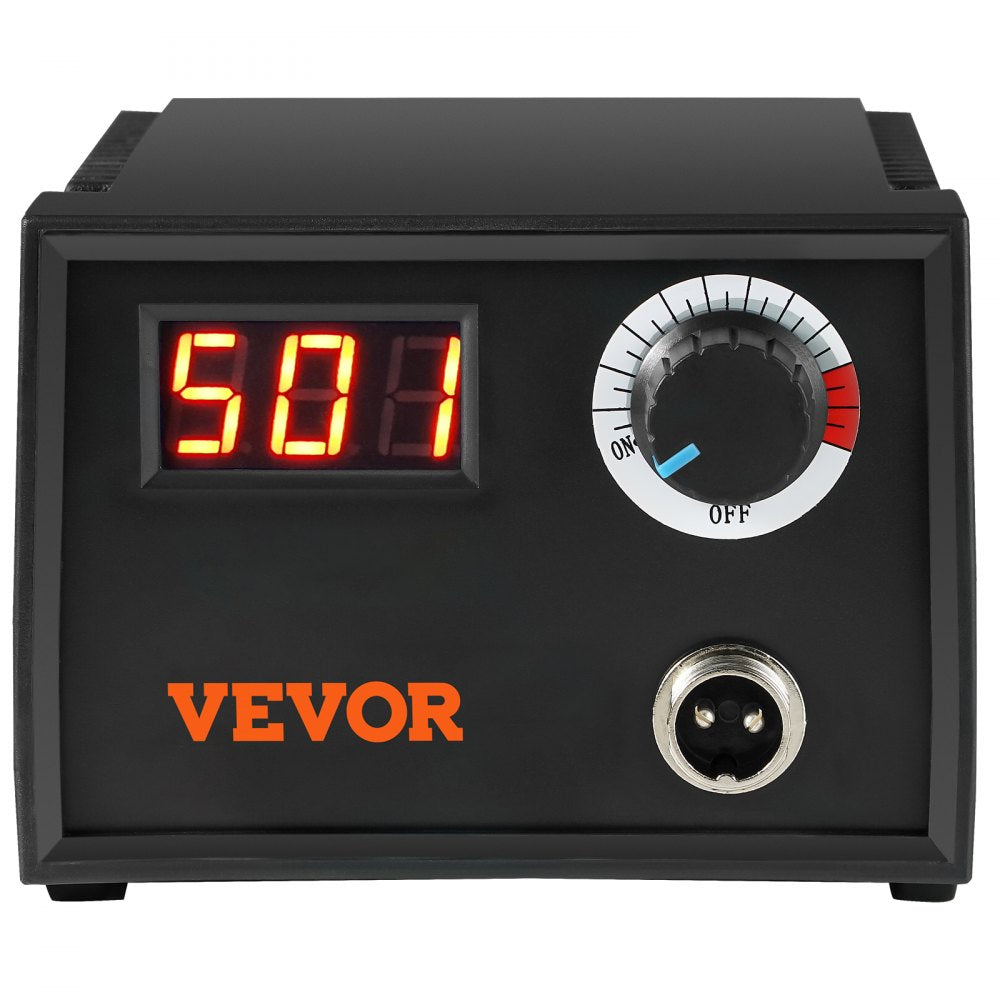 VEVOR Wood Burning Kit, 200~700°C Adjustable Temperature with Display, Wood Burner with 1 Pyrography Pen, 23 Wire Nibs, 1 Pen Holder, 4 Wood Chip, 1 Screwdriver, 1 Tweezers, 1 Craft Knife,1 Sponge