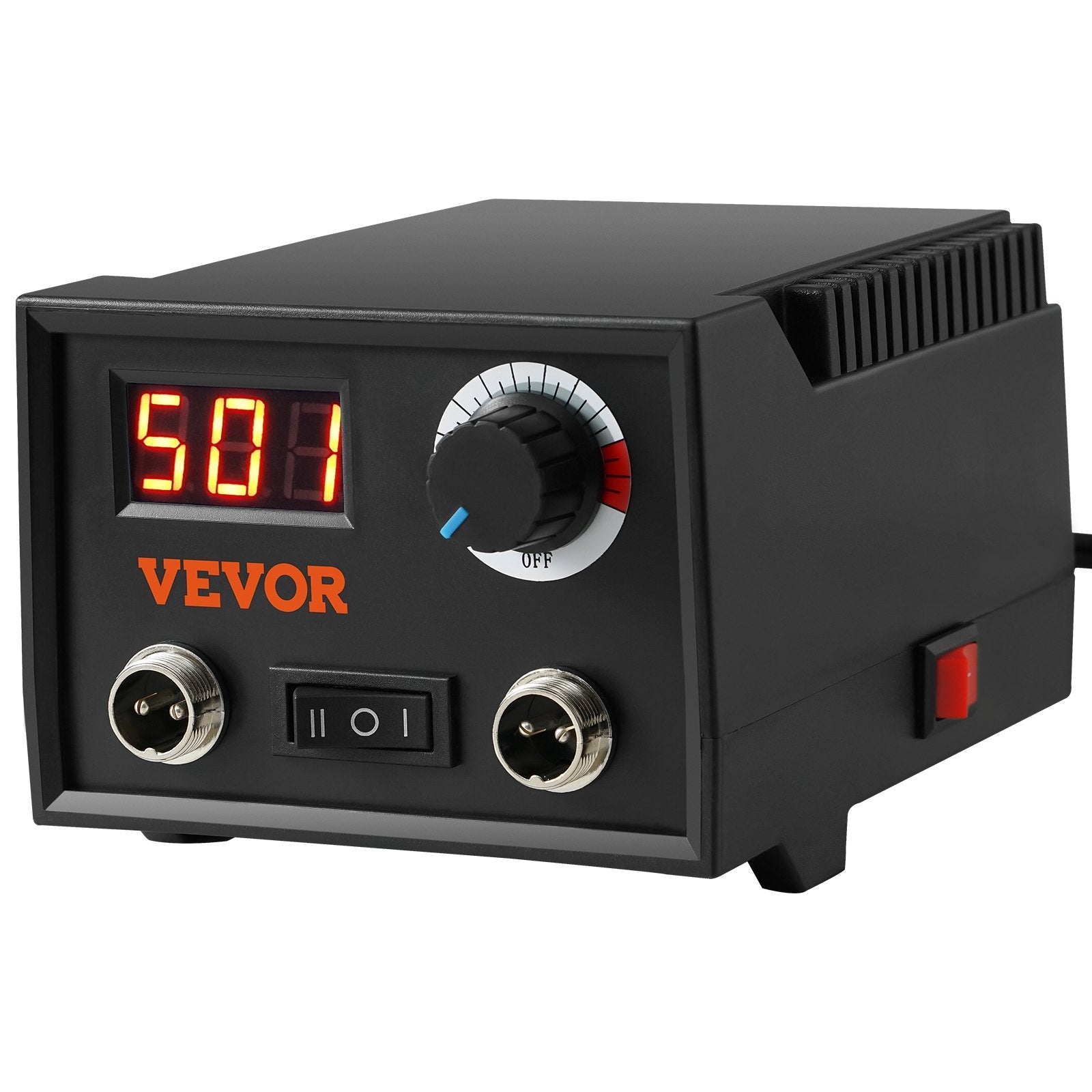 VEVOR Wood Burning Kit, 200~700°C Adjustable Temperature with Display, Dual Output Port with 2 Pyrography Pens, 23 Wire Nibs, 1 Pen Holder, 4 Wood Chip, 1 Screwdriver, 1 Tweezers, 1 Knife, 1 Sponge