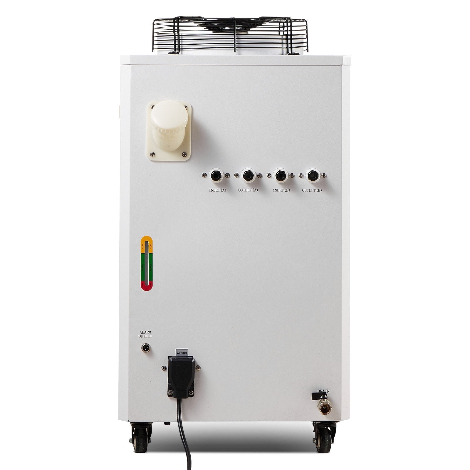 VEVOR Industrial Water Chiller, CW6000, 1500W Industrial Water Cooler Cooling System with Compressor 15L Water Tank Capacity 65 L/min Max Flow Rate, for CO2 Laser Engraving Machine Cooling Machine