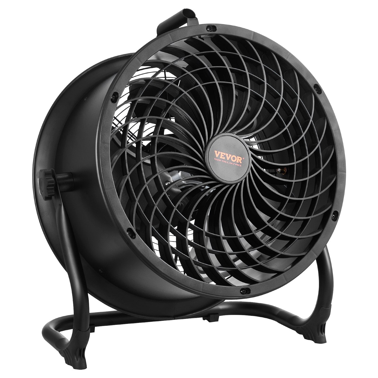 VEVOR 14 In Floor Fan 3 Speed 360° Adjustable Tilt High-Velocity Industrial Fan