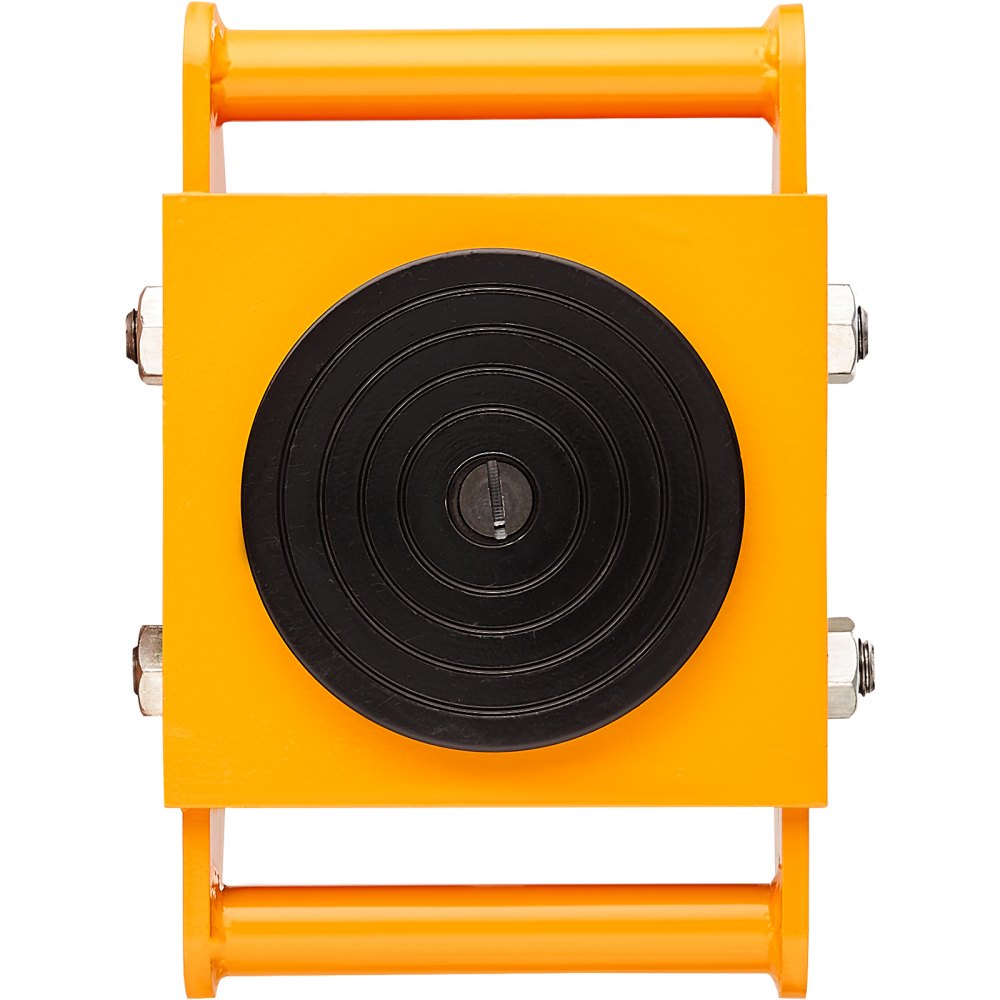 VEVOR Machinery Skate Dolly, 13,200 LBS/6T Industrial Machinery Mover, Heavy Duty Carbon Steel Machinery Moving Skate with 4 PU Wheels and 360° Rotation Non-Slip Cap for Warehouse, Workshop, Factory