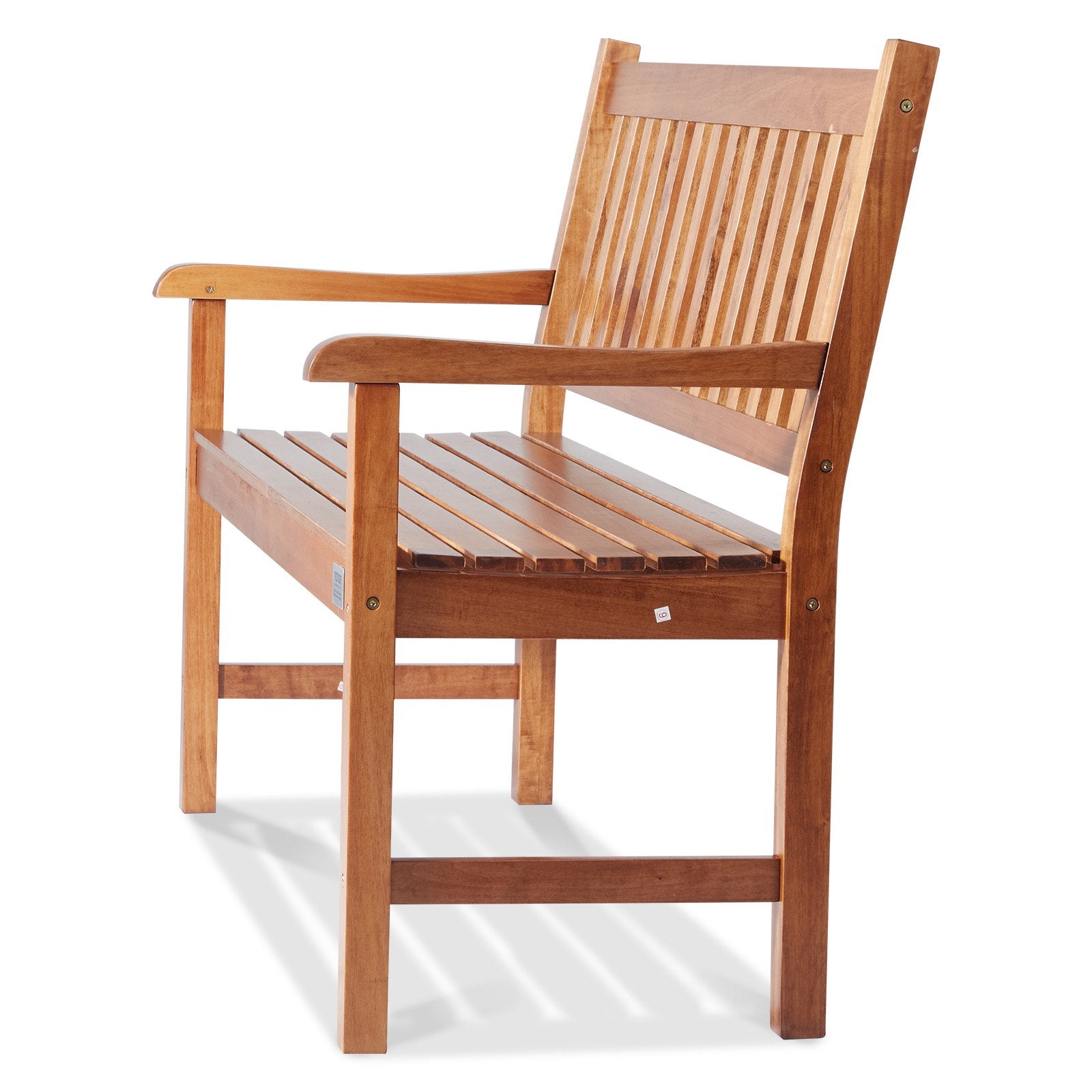 VEVOR Outdoor Bench, 50 inches Wood Garden Bench for Outdoors, 800 lbs Load Capacity Bench, Outdoor Garden Park Bench with Backrest and Armrests, Patio Bench for Garden, Park, Yard, Front Porch