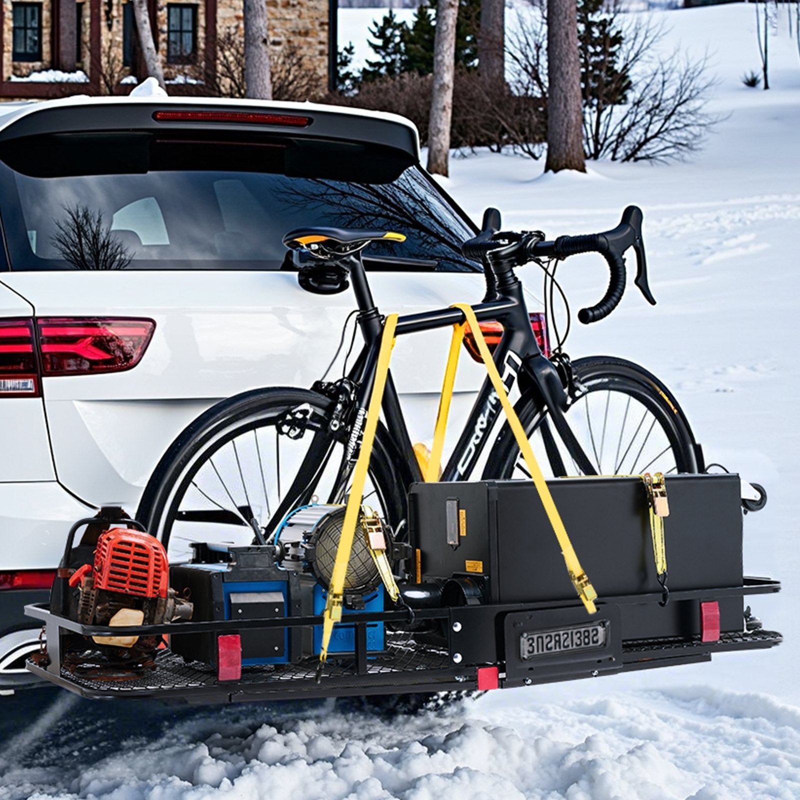 VEVOR 500 lbs Hitch Cargo Carrier Folding Hitch Cargo Carrier for 2" Receiver