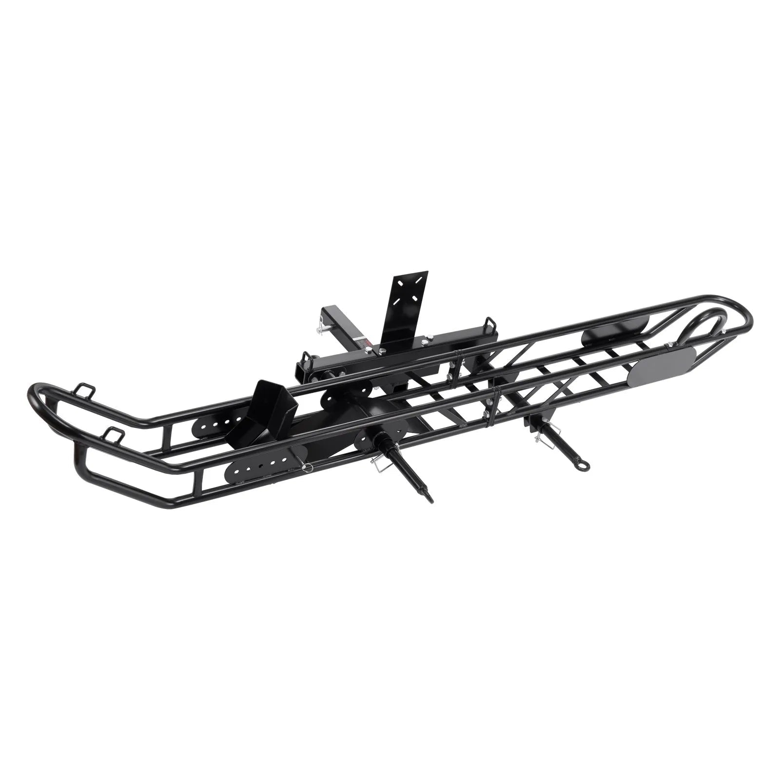 VEVOR Motorcycle Carrier, 500 lbs Capacity, Heavy Duty Steel Hitch Mount Rack with Anti-Tilt Lock Device, Straps & Stabilizer, Scooter Dirt Bike Trailer Hauler for Car Truck with 2-Inch Hitch Receiver