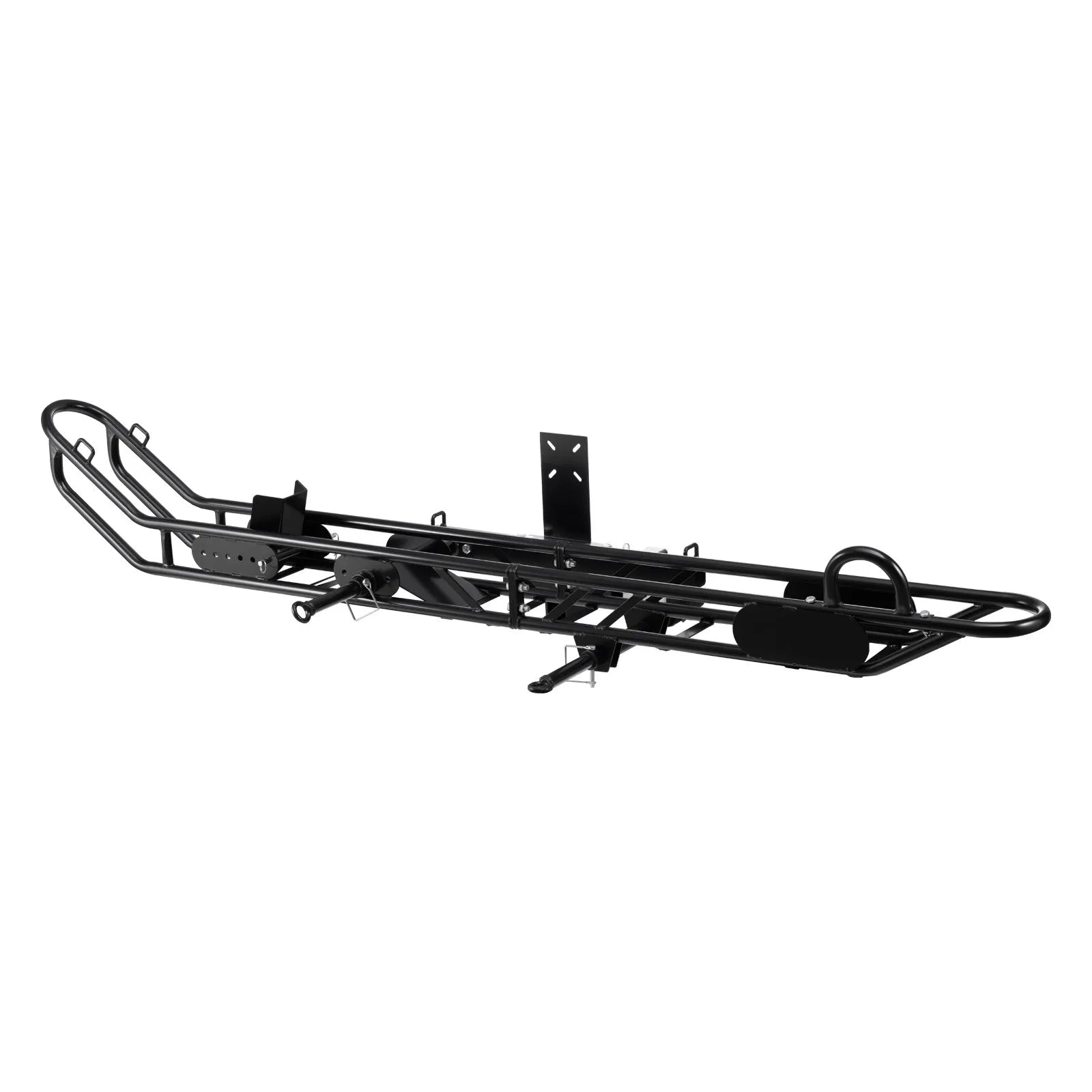 VEVOR Motorcycle Carrier, 500 lbs Capacity, Heavy Duty Steel Hitch Mount Rack with Anti-Tilt Lock Device, Straps & Stabilizer, Scooter Dirt Bike Trailer Hauler for Car Truck with 2-Inch Hitch Receiver
