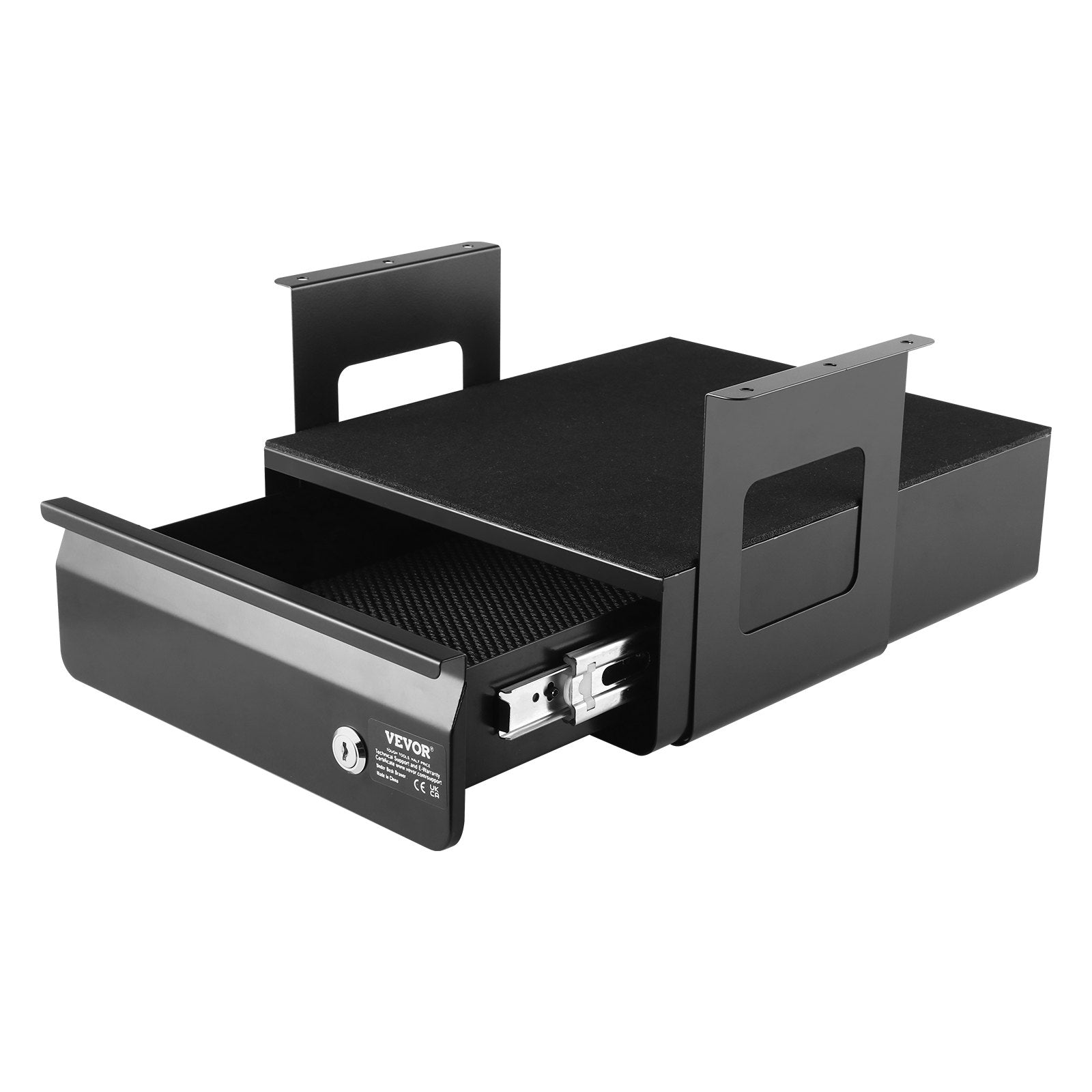 VEVOR 13" Lockable Under Desk Drawer Organizer Slide-out Drawer for Home Office