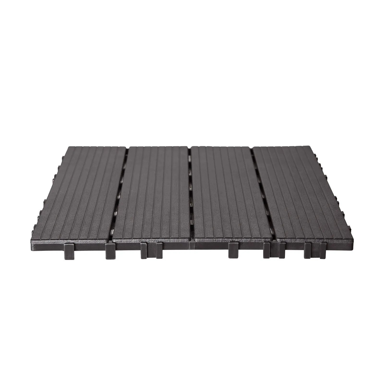 VEVOR Interlocking Deck Tiles 36 Pack 12"x12" Waterproof for Porch Dark Brown