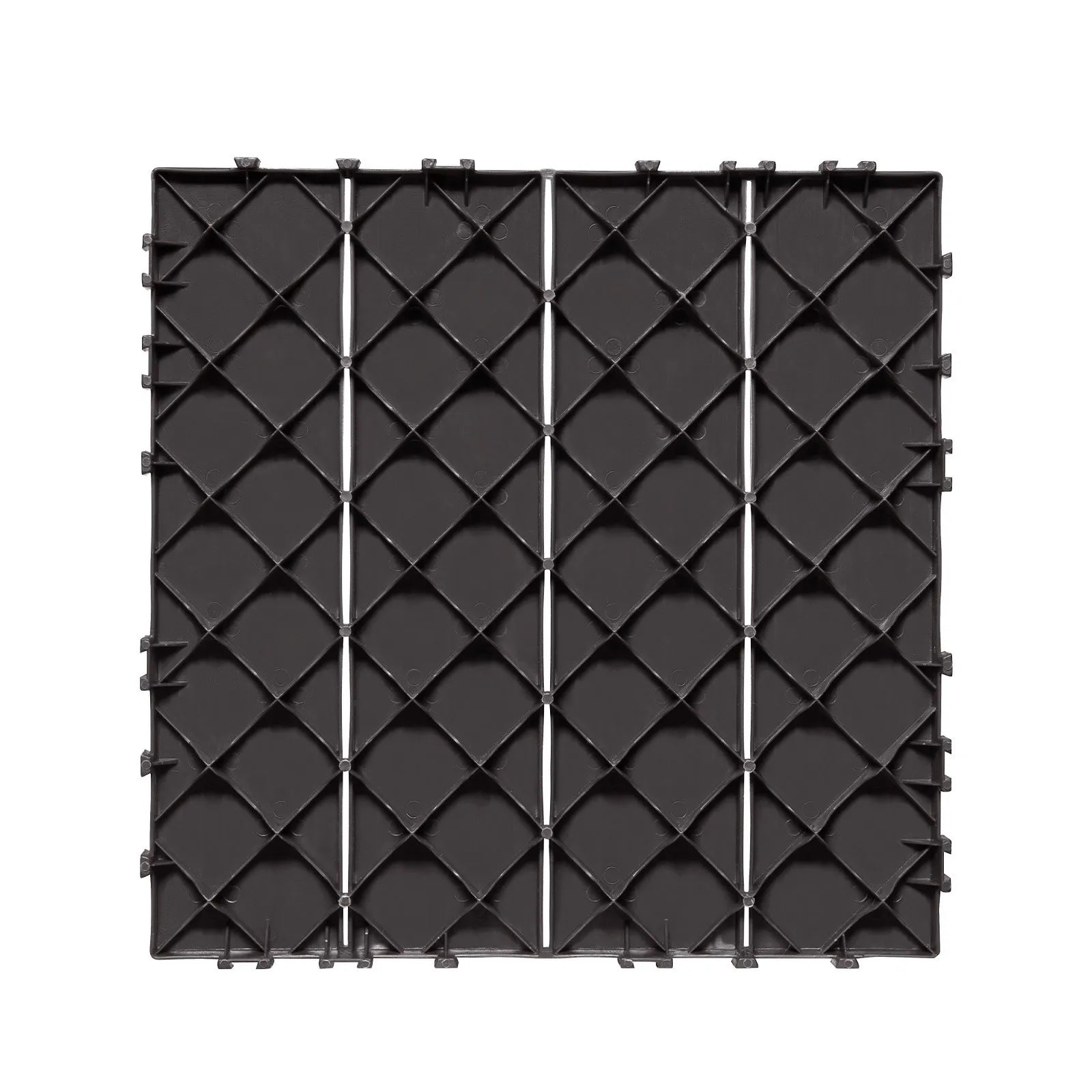 VEVOR Interlocking Deck Tiles 36 Pack 12"x12" Waterproof for Porch Dark Brown