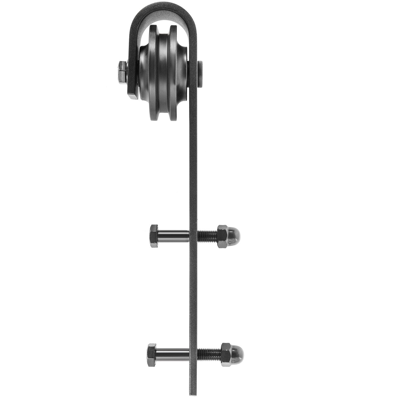 VEVOR Sliding Barn Door Hardware Kit, 6FT Barn Door Kit, 330LBS Load-Bearing Double Barn Door Hardware Kit, Carbon Steel Barn Door Track, Darn Door for 1.57-1.77" Thickness & 3FT Wide Door Panel