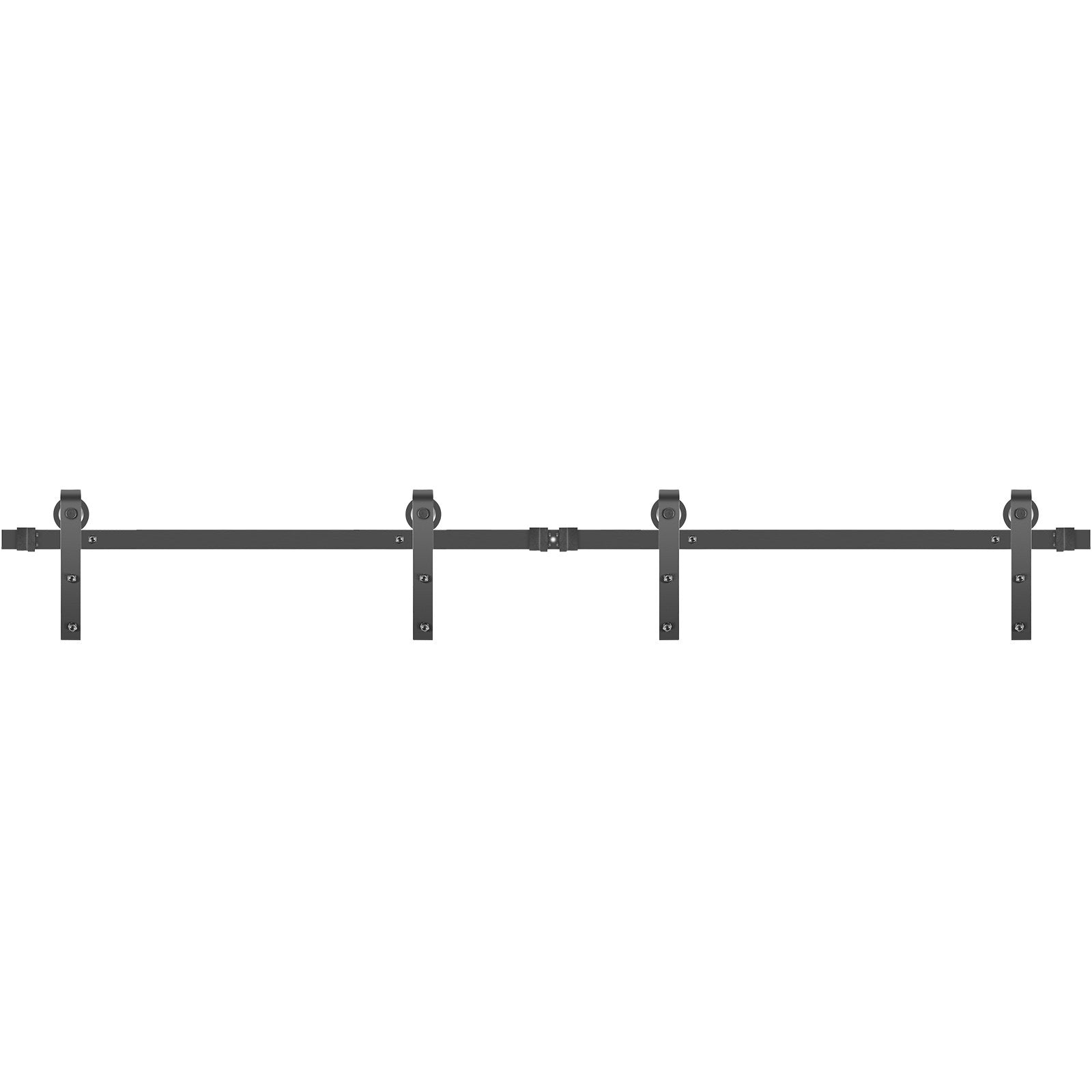 VEVOR Sliding Barn Door Hardware Kit, 16FT Barn Door Kit, 330LBS Load-Bearing Double Barn Door Hardware Kit, Carbon Steel Barn Door Track, Darn Door for 1.37-1.77\" Thickness & 8FT Wide Door Panel?