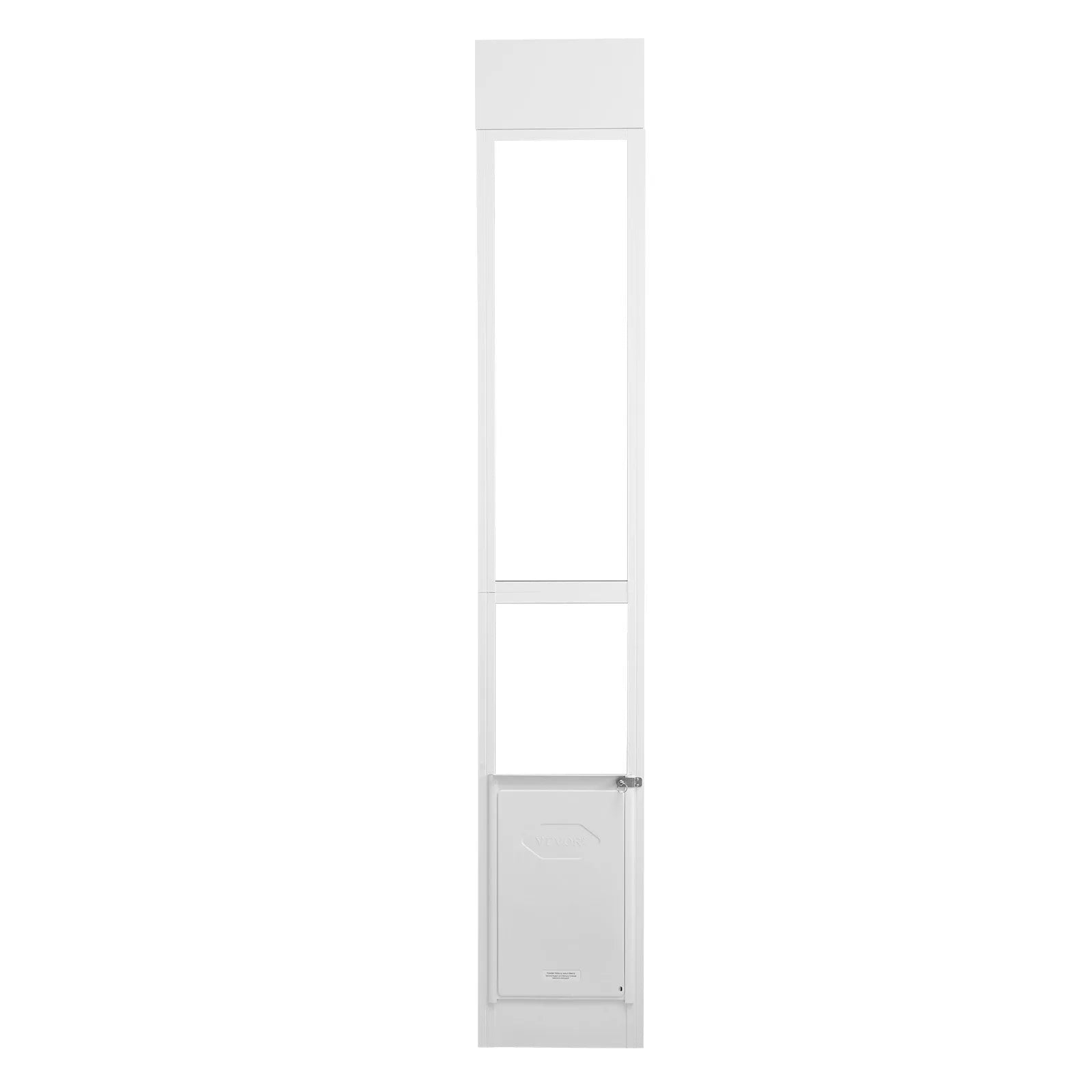 VEVOR Dog Door for Sliding Glass Door 75 7/8"-80 11/16" Adjustable Height L