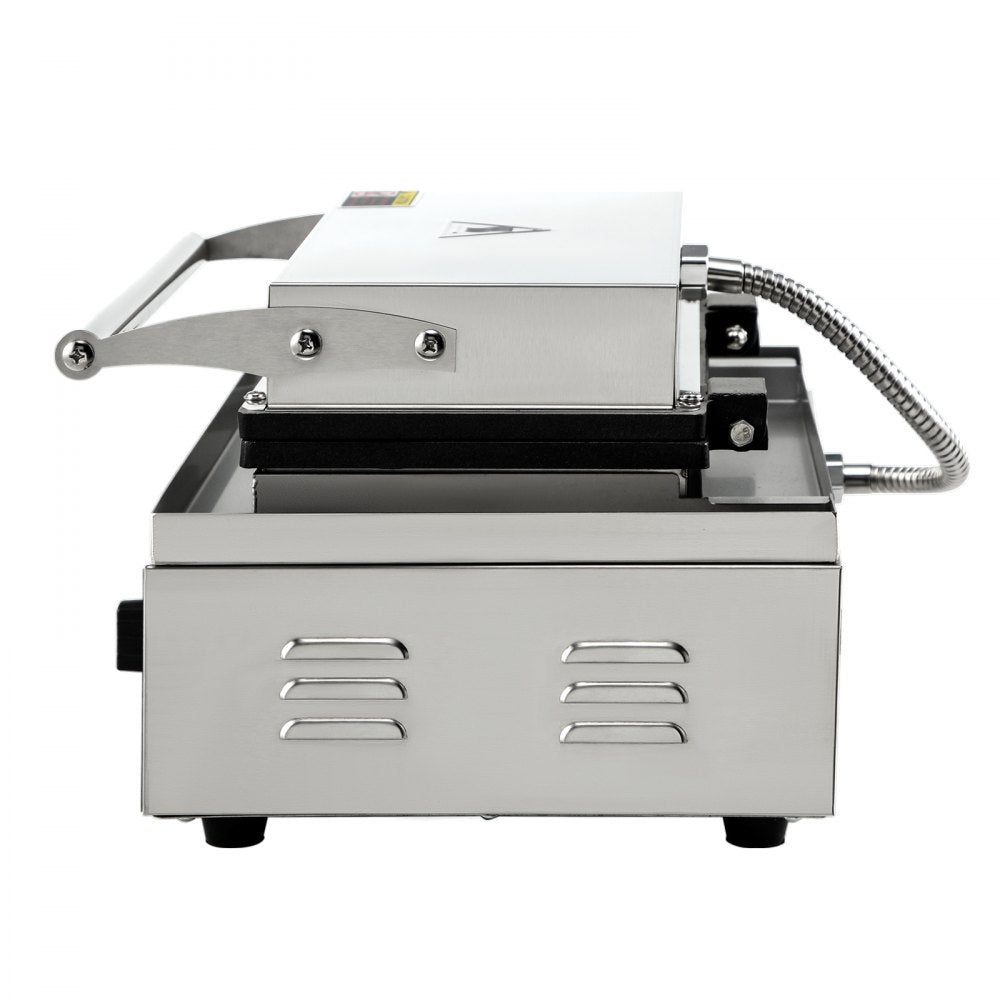 VEVOR Commercial Rectangle Waffle Maker 10pcs Nonstick Electric Waffle Maker Machine Stainless Steel 110V Temperature and Time Control Heart Waffle Maker Suitable for Restaurant Snack Bar