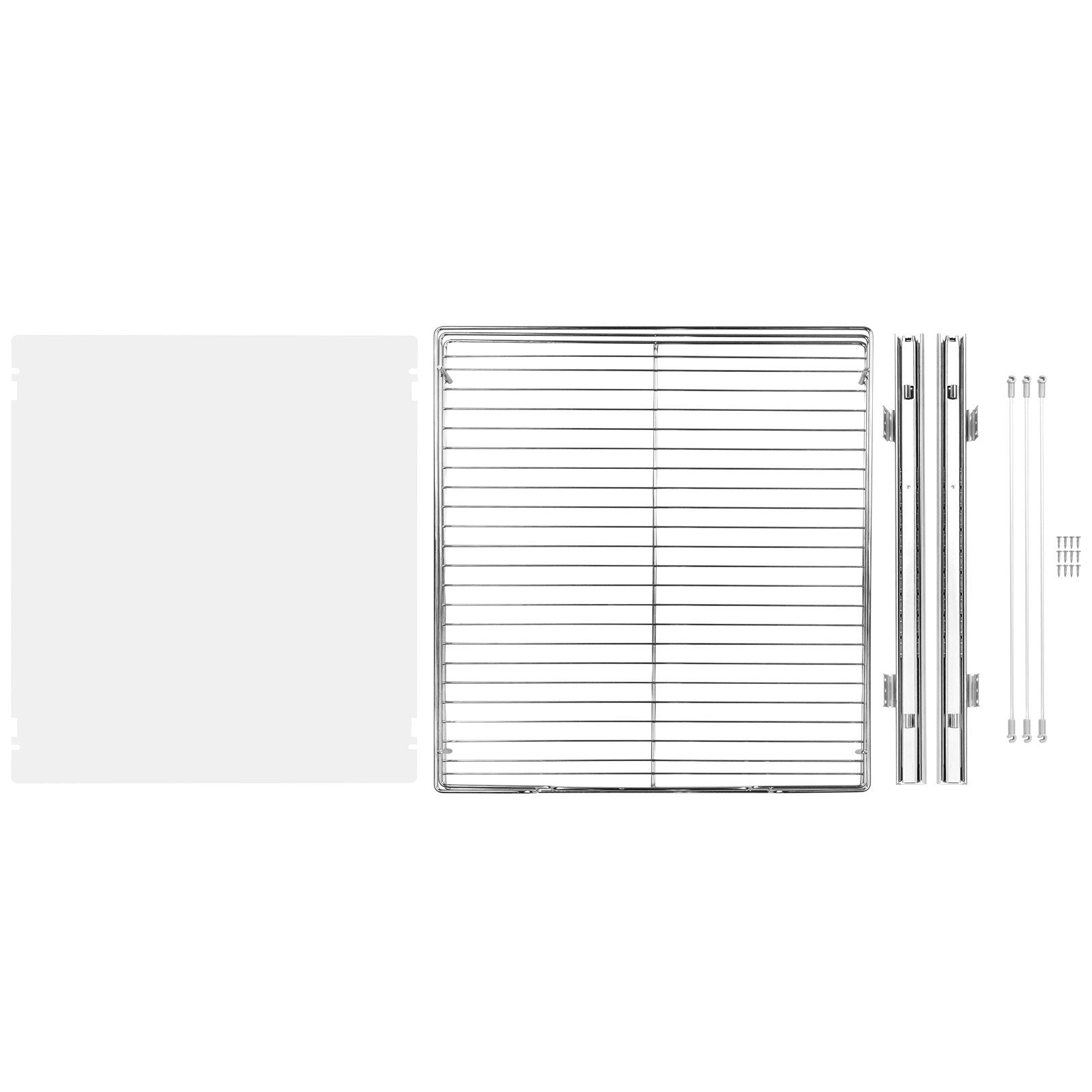 VEVOR 20"W x 21"D Pull Out Cabinet Organizer, Heavy Duty Slide Out Pantry Shelves, Chrome-Plated Steel Roll Out Drawers, Sliding Drawer Storage for Home, Inside Kitchen Cabinet, Bathroom, Under Sink