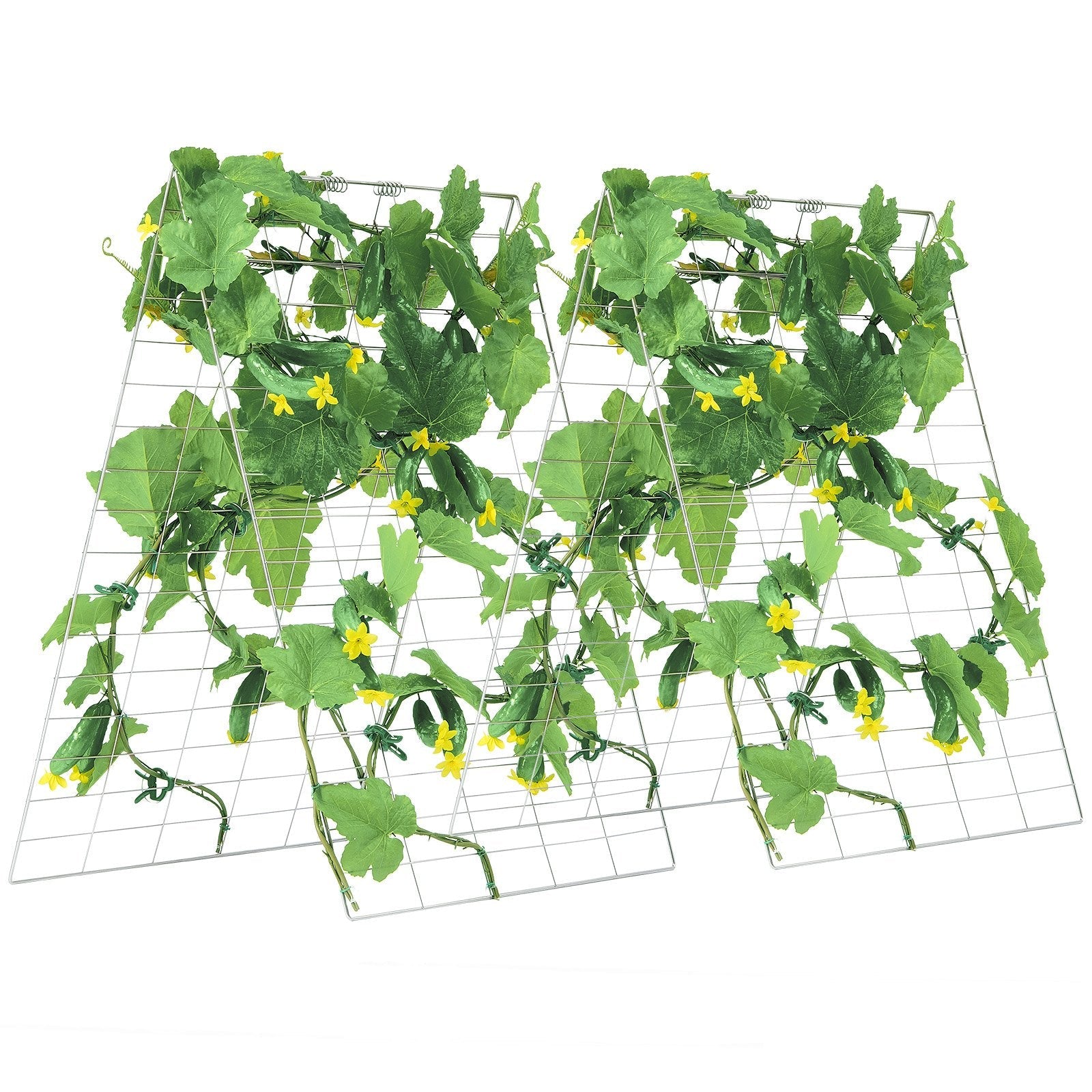 VEVOR A-Frame Cucumber Trellis 35" x 55" Foldable Metal Garden Trellis