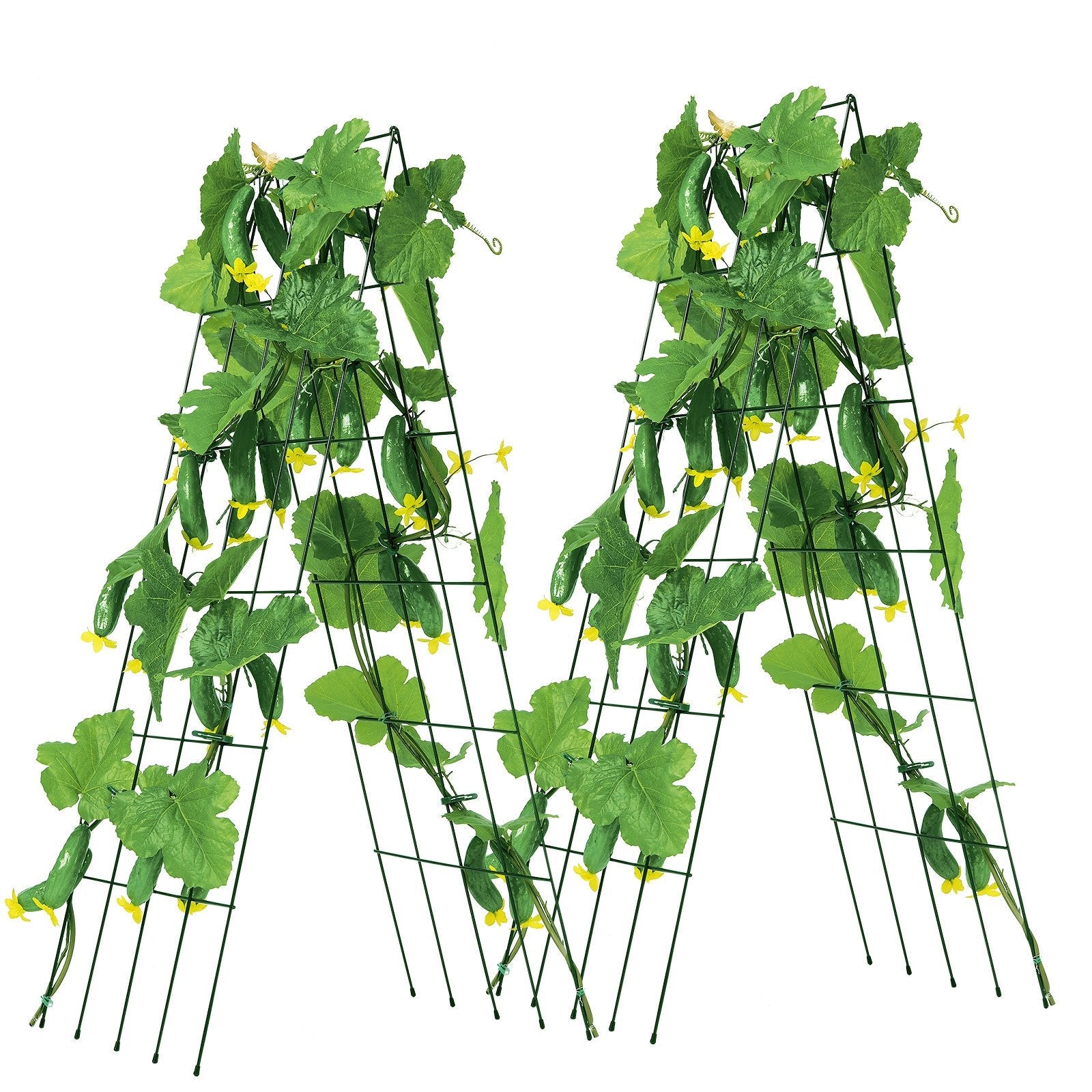 VEVOR A-Frame Cucumber Trellis 39"  x 32" Foldable Metal Garden Trellis