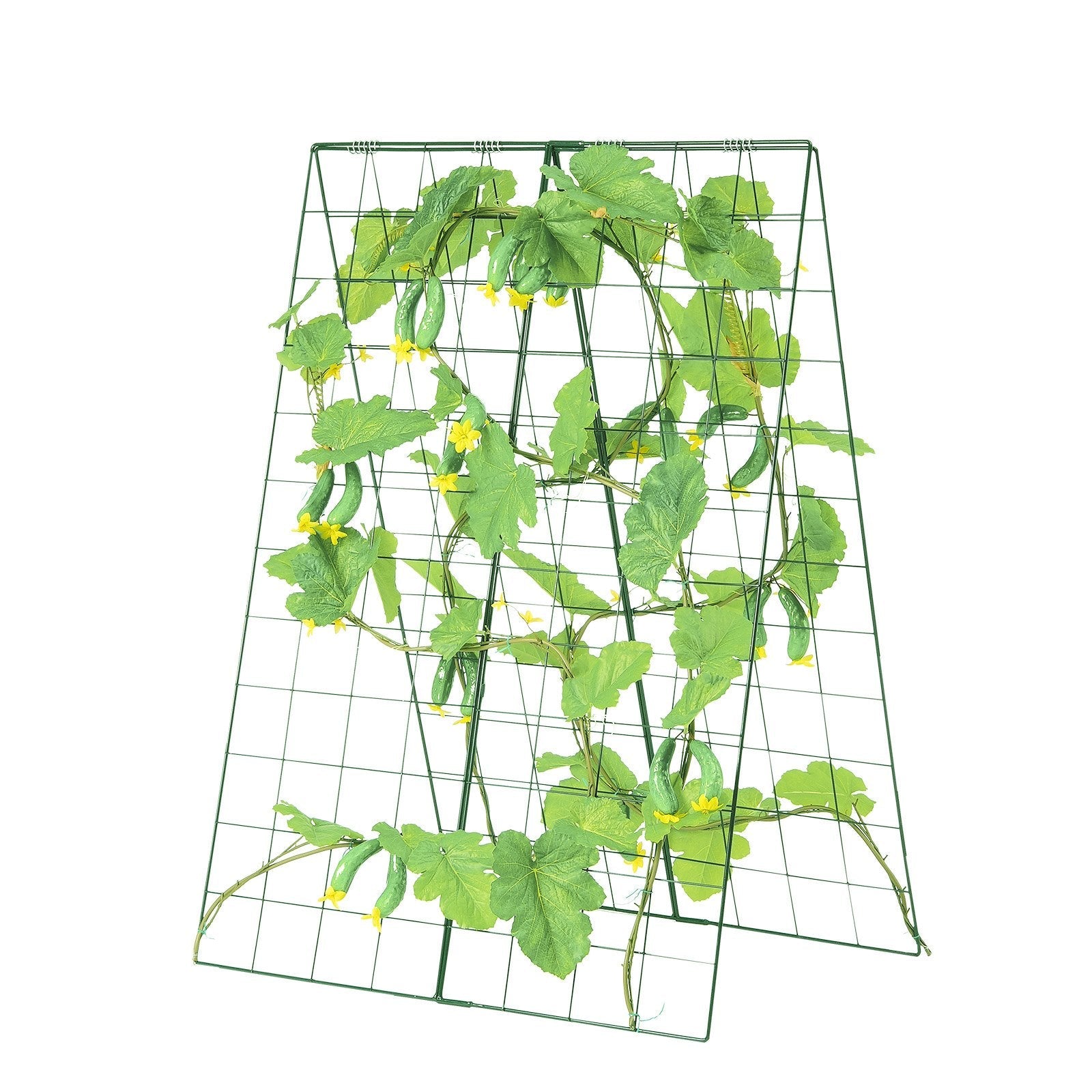 VEVOR A-Frame Cucumber Trellis 46" x 32" Foldable Metal Garden Trellis