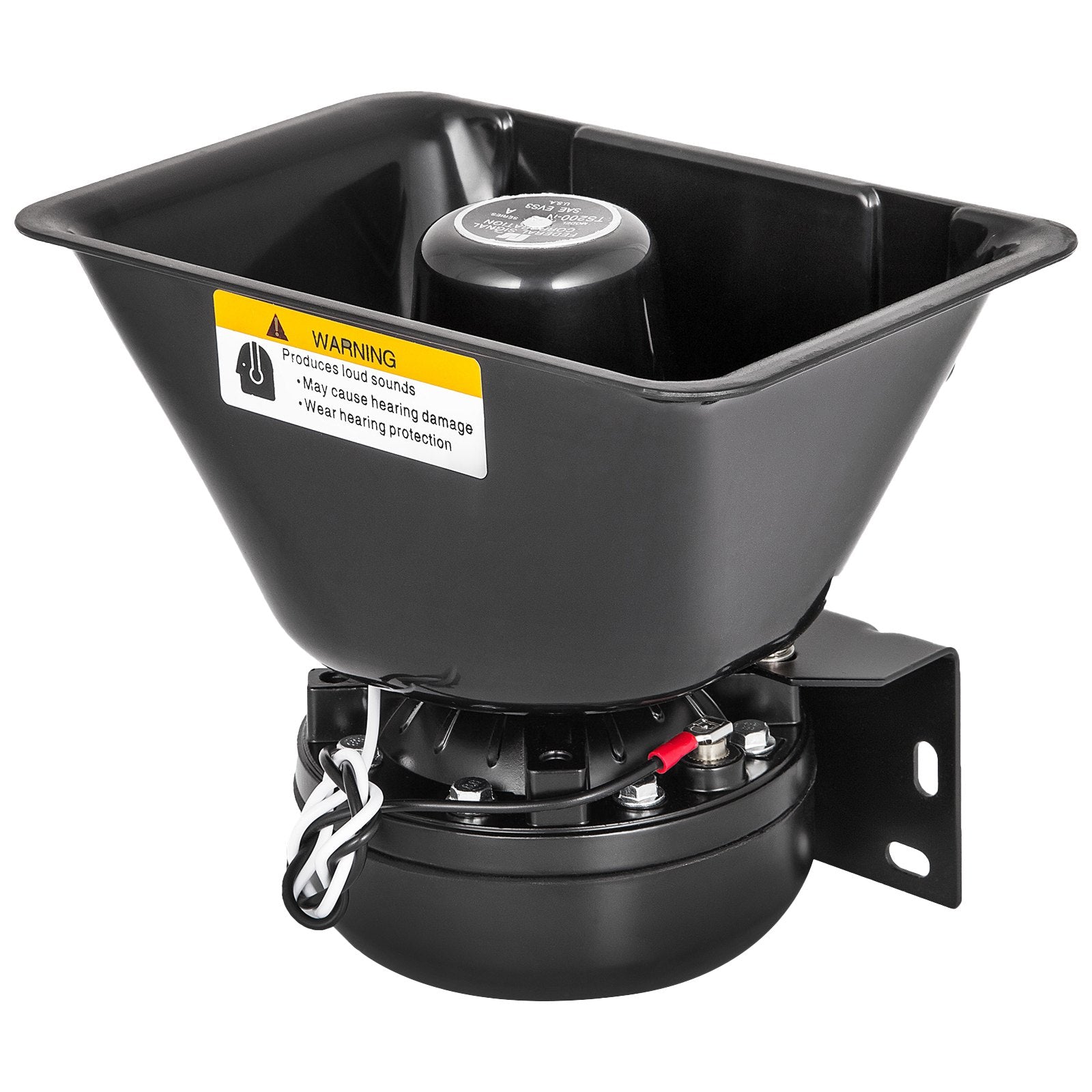 VEVOR 200W Car Warning Alarm Vehicle 7 Sound Loud Warning Alarm Kit MIC System Emergency Fire Siren PA Speaker