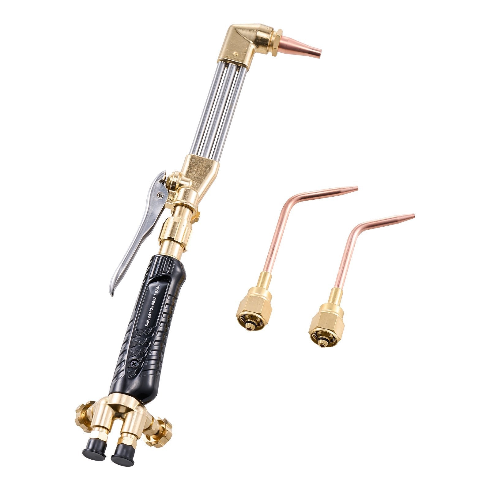 VEVOR Oxygen Acetylene Torch Kit 12PCS Gas Welding Cutting Torch Kit 177'' Hose
