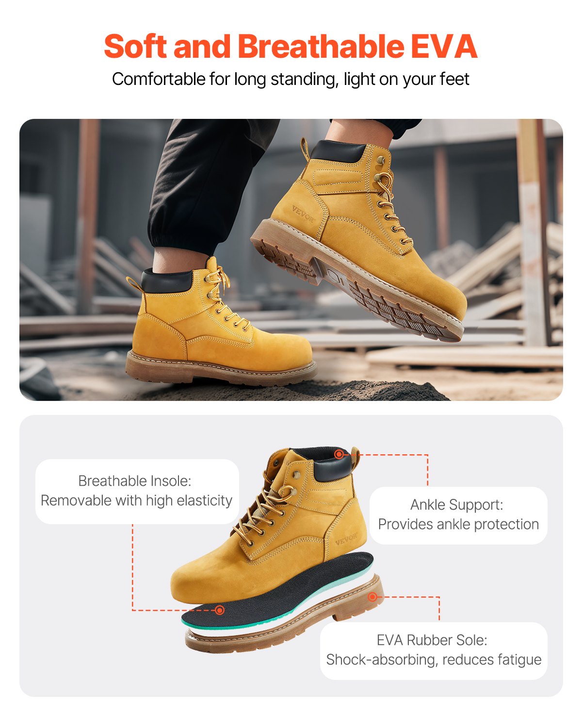 VEVOR 10Mil Plastic Sheeting Roll 10 x 65 FT Heavy Duty Film Black & White