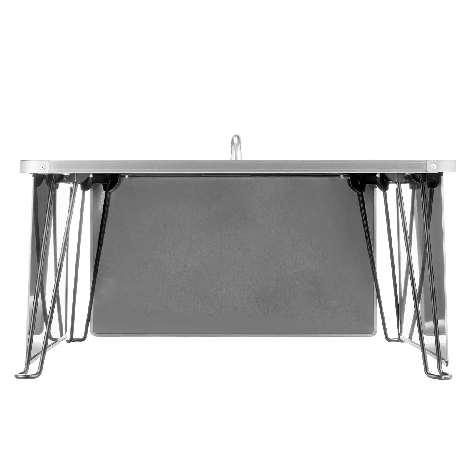 VEVOR Fire Pit Heat Deflector 25x25x14 in Outdoor Burner Cover Stainless Steel