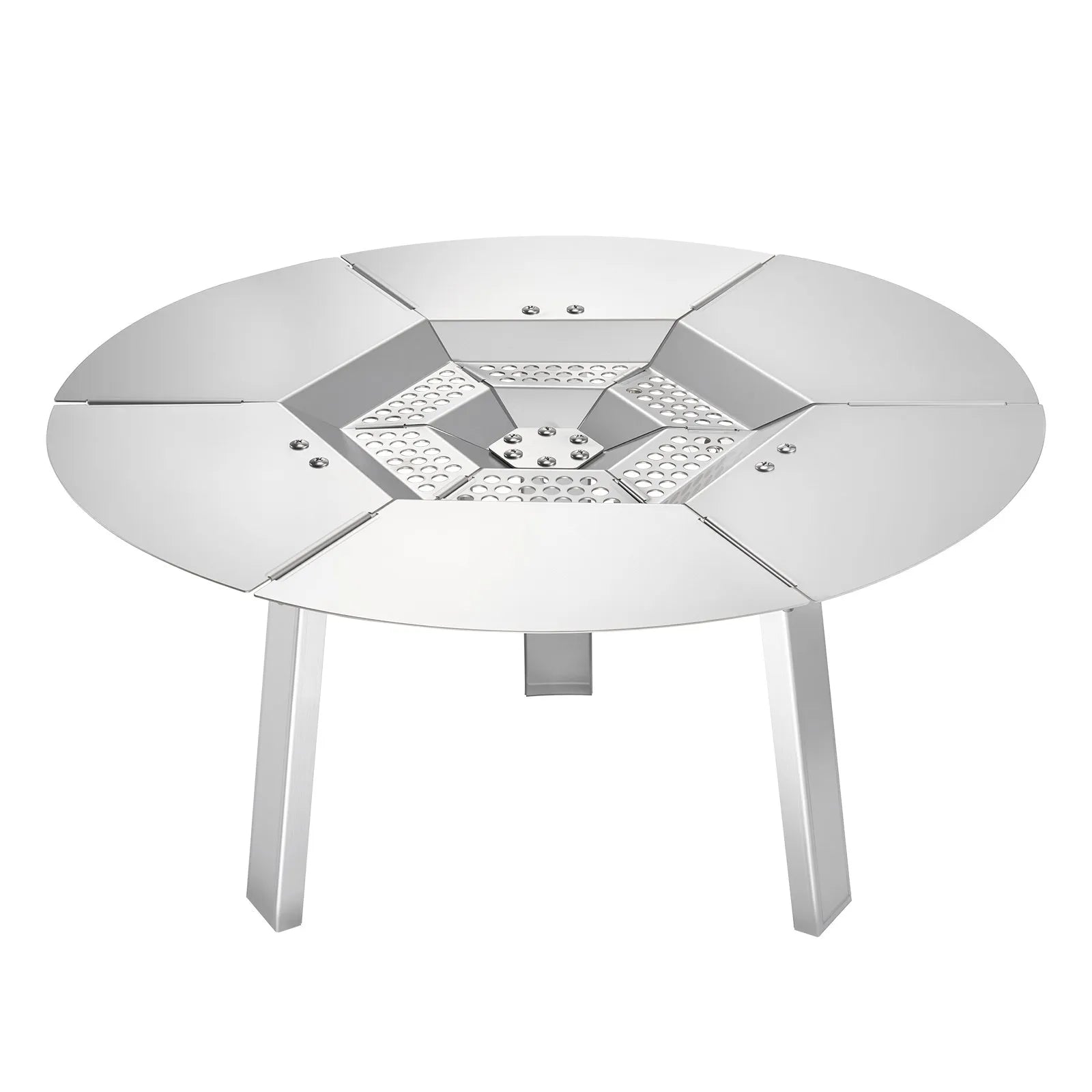 VEVOR Fire Pit Heat Deflector for Solo Stove Yukon 20 in Bonfire Stainless Steel