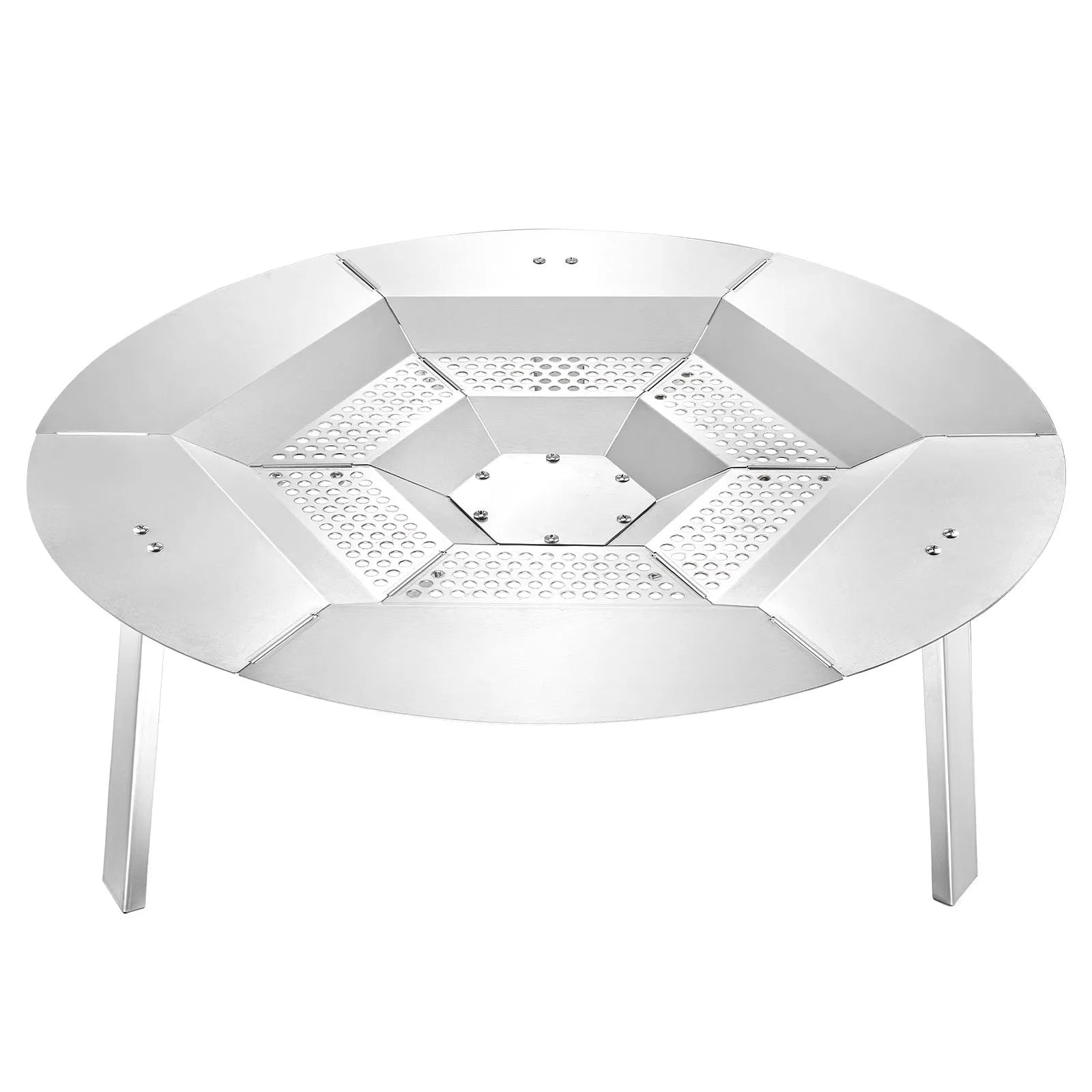 VEVOR Fire Pit Heat Deflector for Solo Stove Yukon 27 in Bonfire Stainless Steel