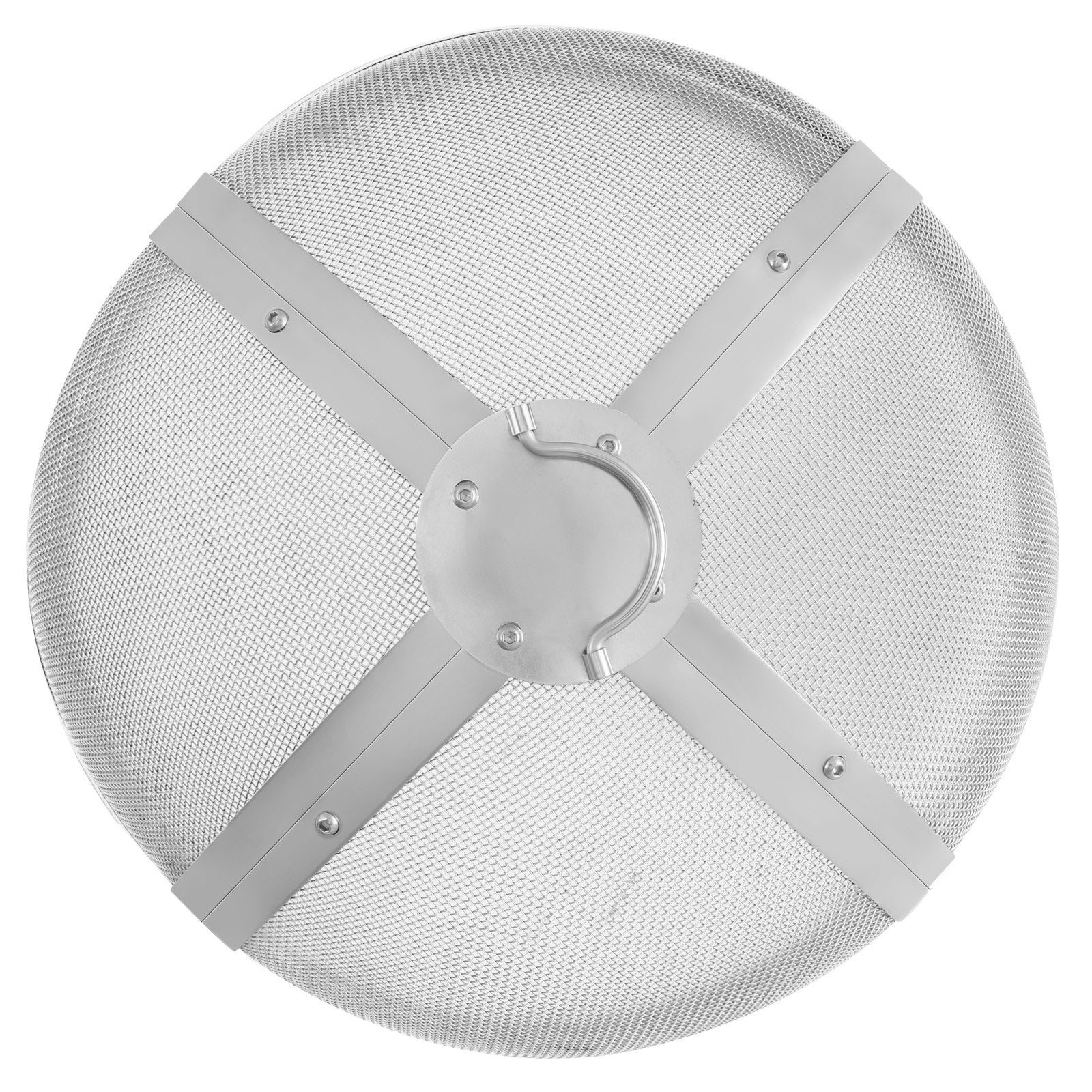 VEVOR Fire Pit Spark Screen Round 20", Reinforced Heavy Duty Steel Metal Cover, Outdoor Firepit Lid, Easy-Opening Top Screen Covers Round with Ring Handle for Outdoor Patio Fire Pits Backyard