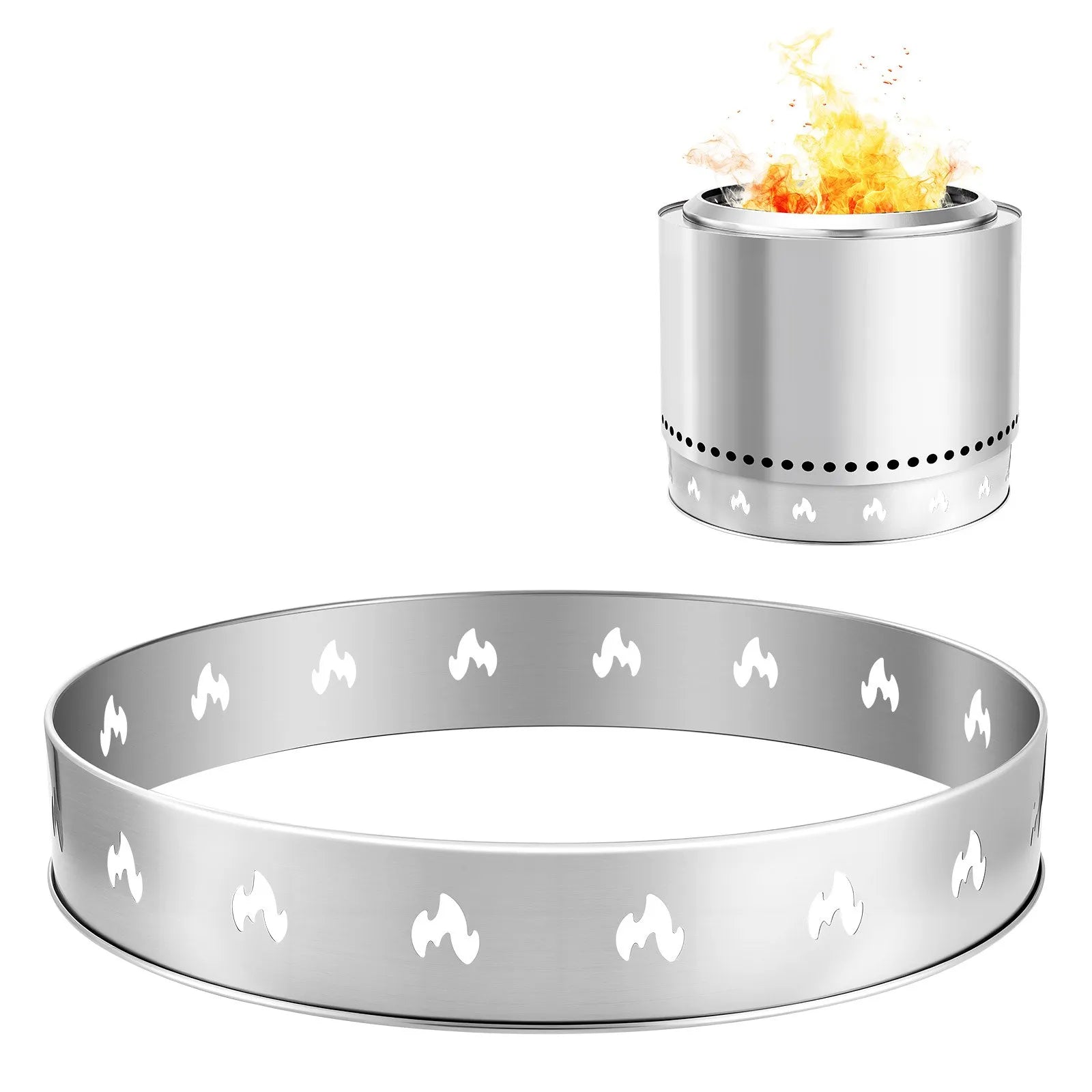 VEVOR Fire Pit Stand for Solo Stove Bonfire 27 Inch Smokeless Fire Pit Ring