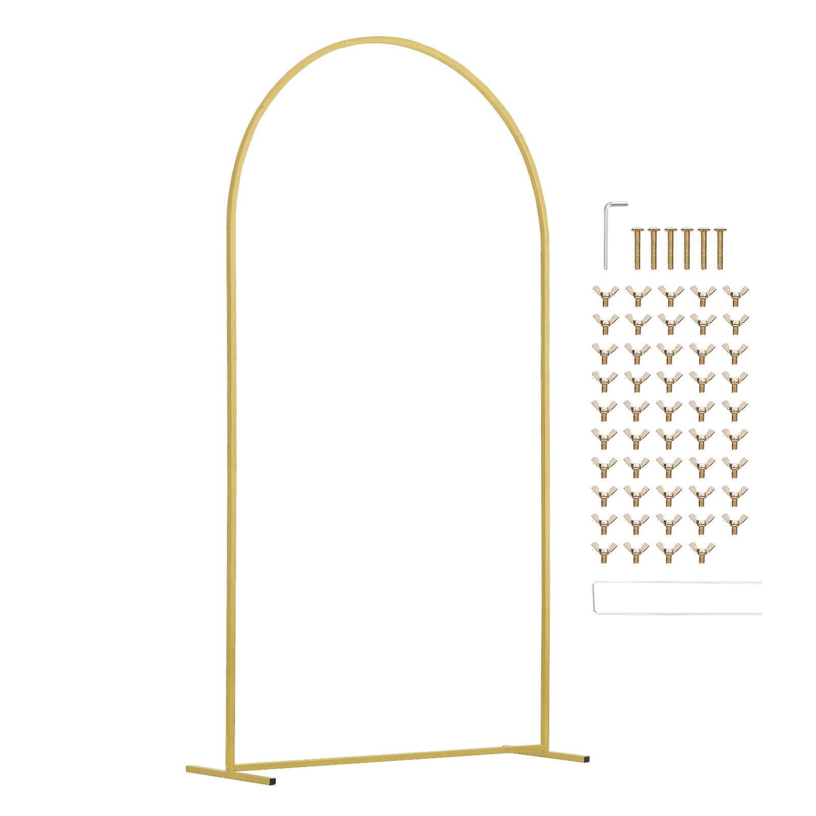 VEVOR Metal Arch Backdrop Stand Set of 3 Stand with Case Connection for Wedding