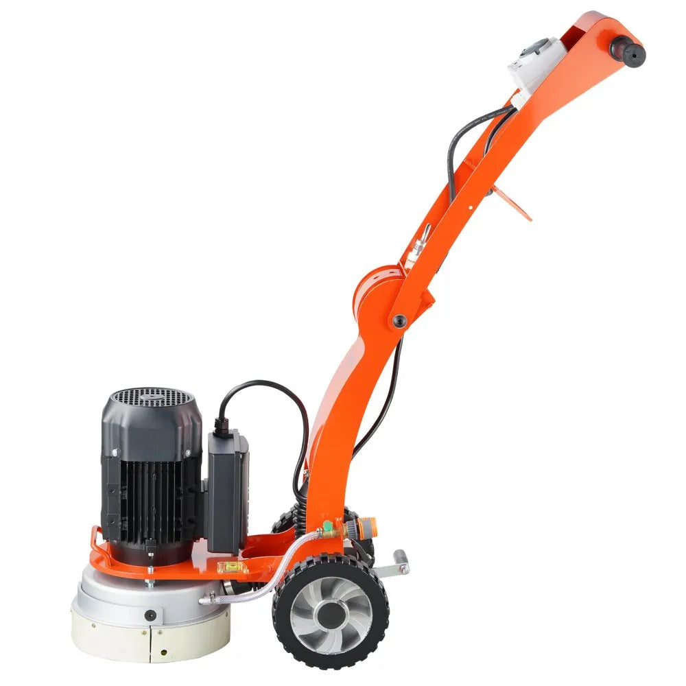 VEVOR Electric Concrete Floor Grinder 10" Walk-Behind Grinder 1.7HP Concrete Floor Polisher, 1300W Grinding Machine, 1720RPM Upgrade Brushless Motor Surfacing Grinder for Granite/Marble/Stones