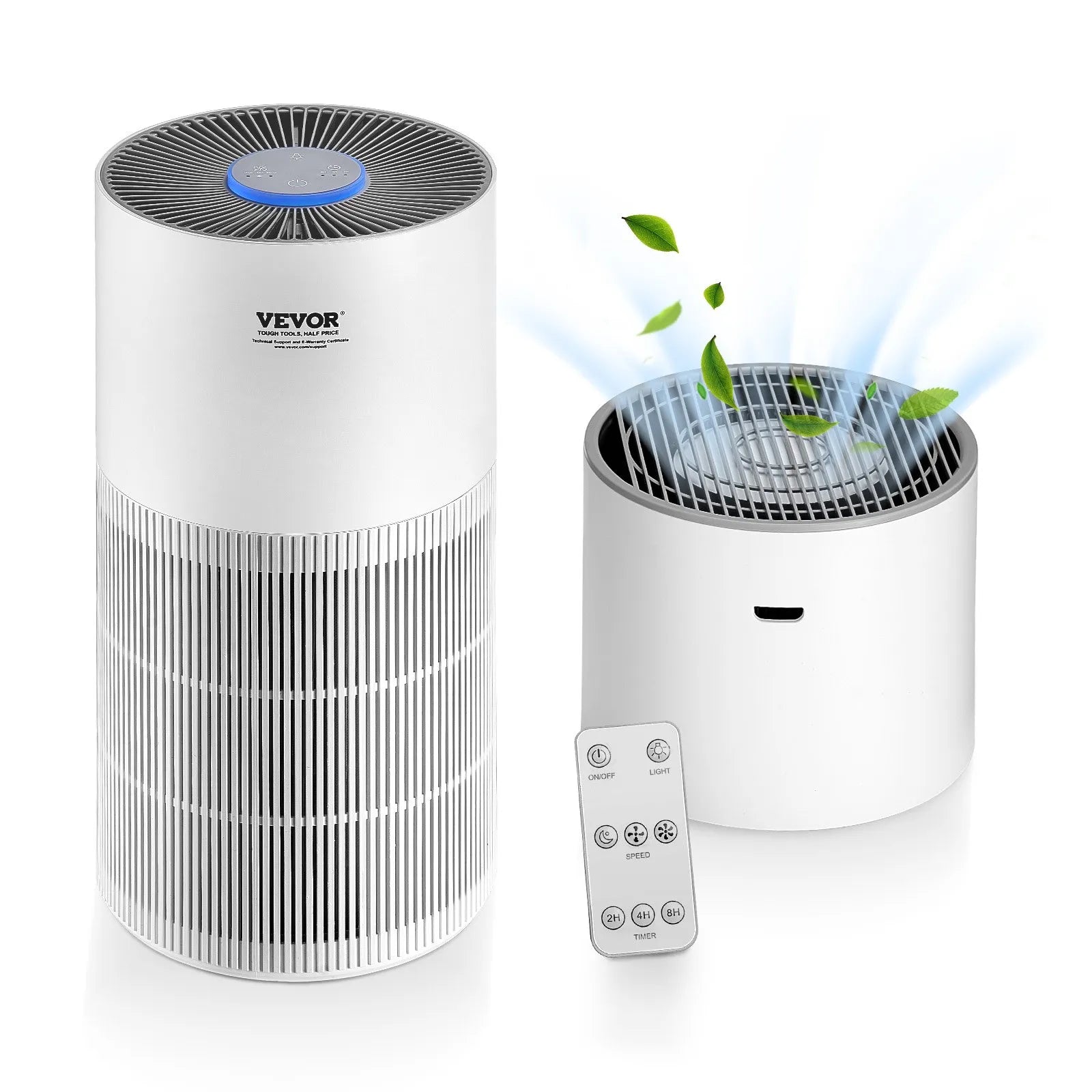 VEVOR Air Purifier 1090 ft²/h True HEPA 11 Filter Air Cleaner for Large Room