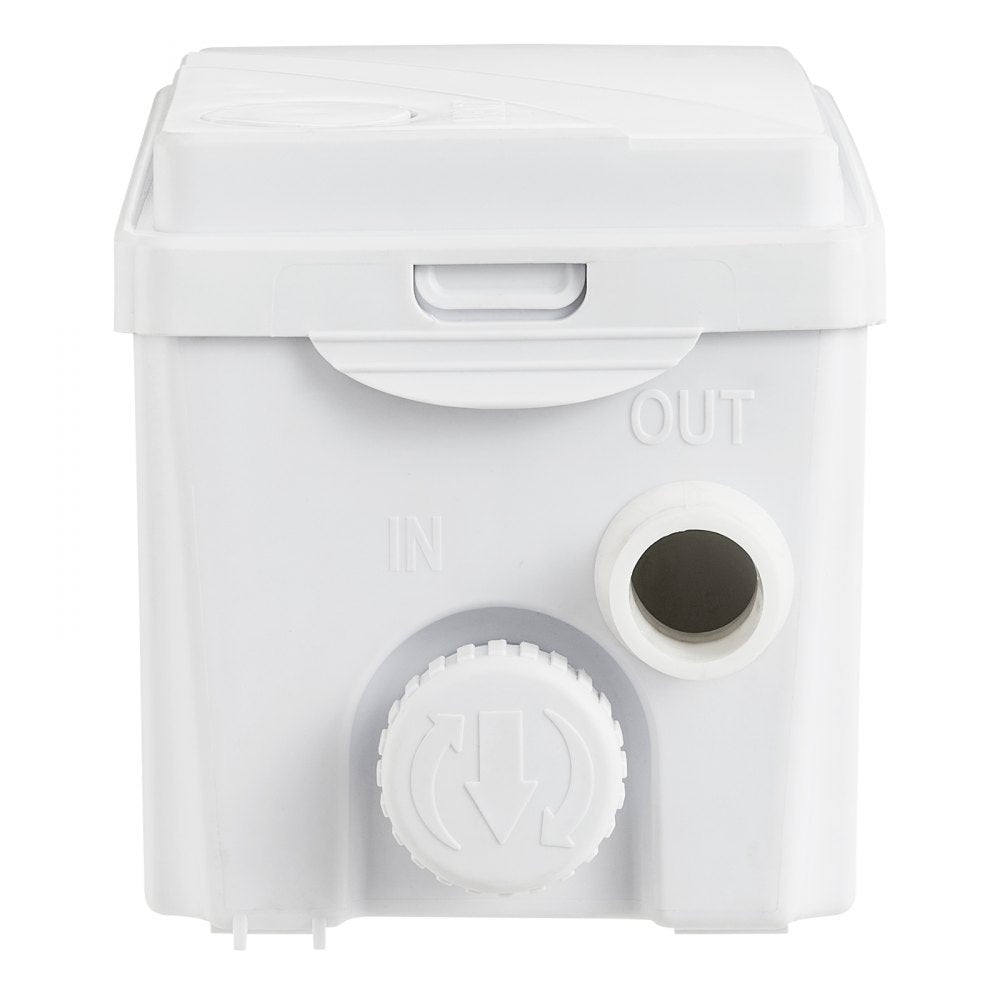 VEVOR Macerator Pump, 350W, 6000 L/h Flow, 23 ft/7 m Head, Macerator Sewerage Sump Pump with 3 Water Inlets for Basement, Kitchen, Sink, Shower, Bathtub, Laundry Waste Water Disposal Upflush Machine