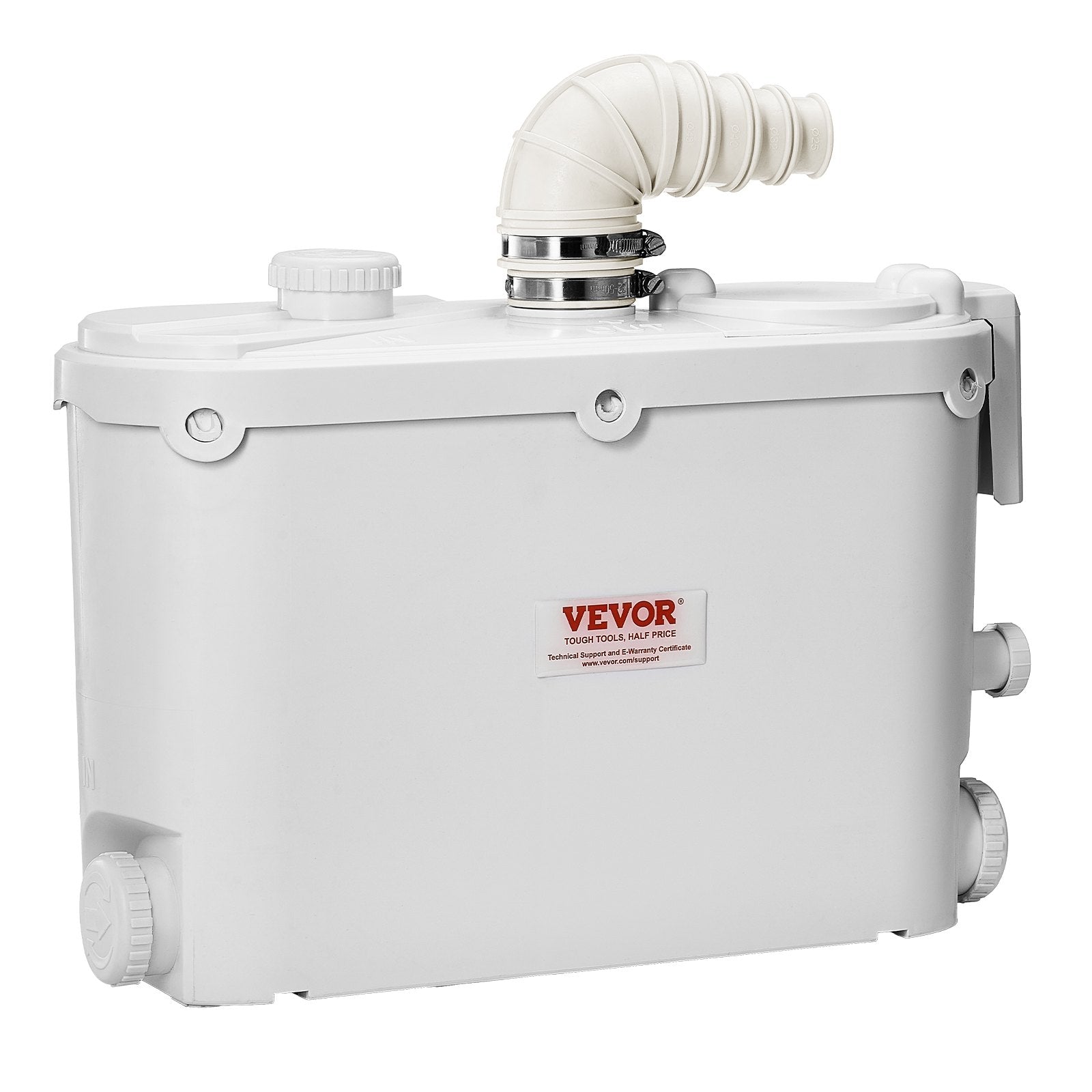 VEVOR Macerator Pump 500W 29 GPM Flow 26 ft Head Lift for Kitchen Basement Sink