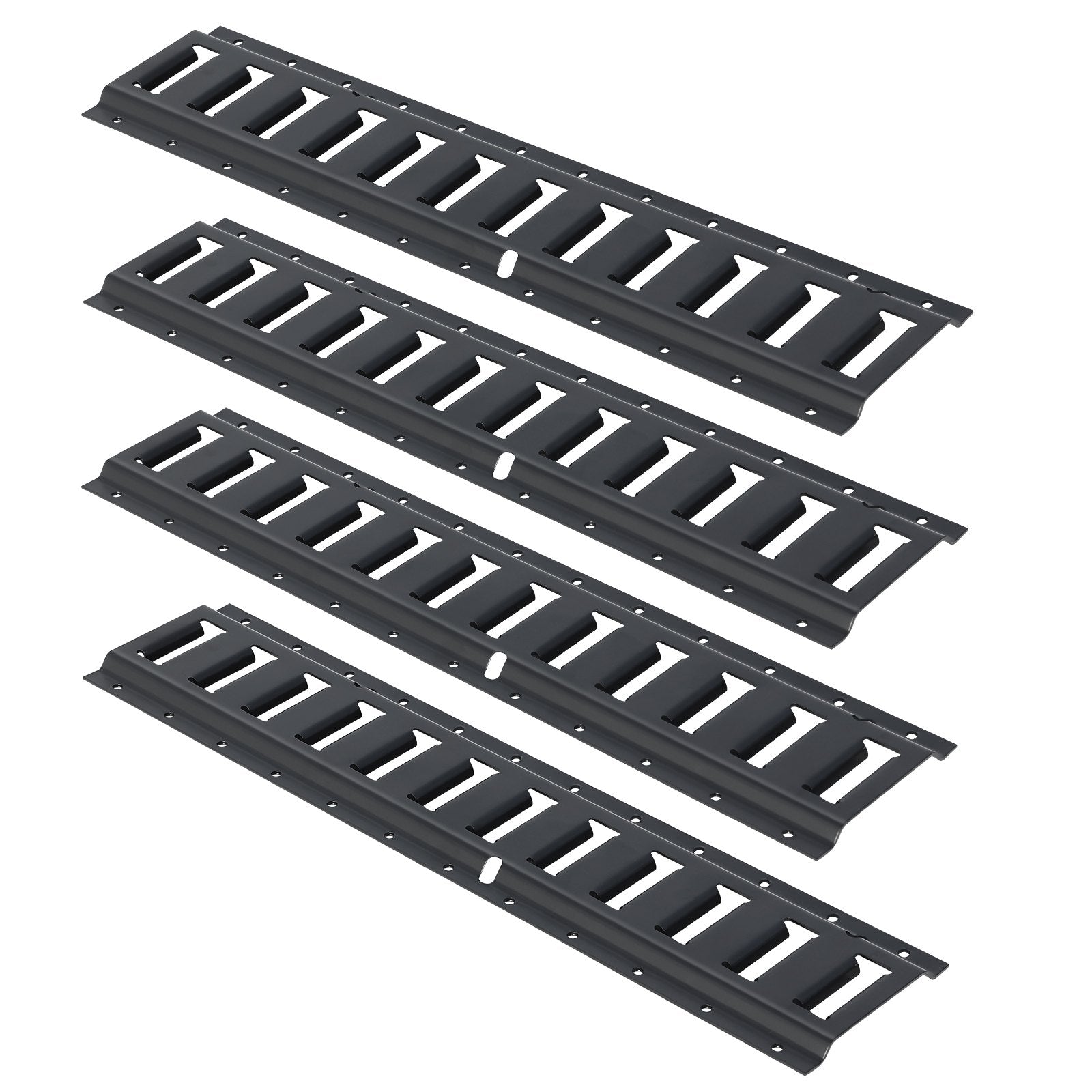 VEVOR E Track Tie Down Rail Kit, 2' Steel Rails, 4 Pack, Secure Cargo & Heavy Loads Up to 2000 lbs, Heavy Duty Etrack Rails with Screws for Garages, Vans, Trailers, Motorcycle Tie Downs, ATV Mountings